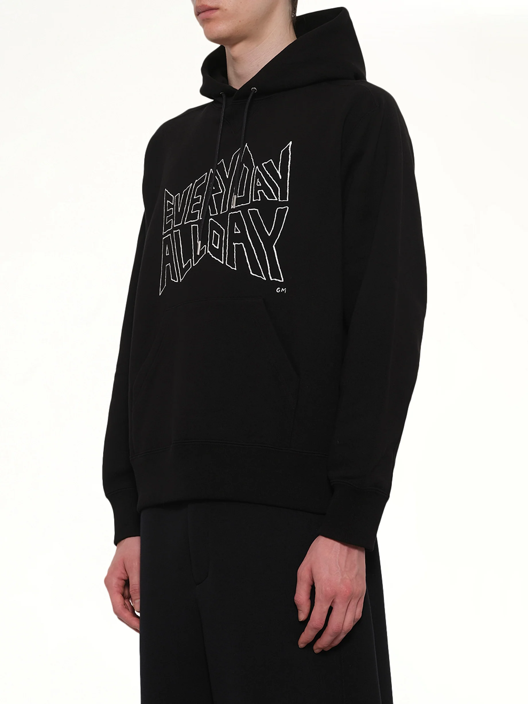 Geoff Sacai Print Hoodie in Black - Image 3