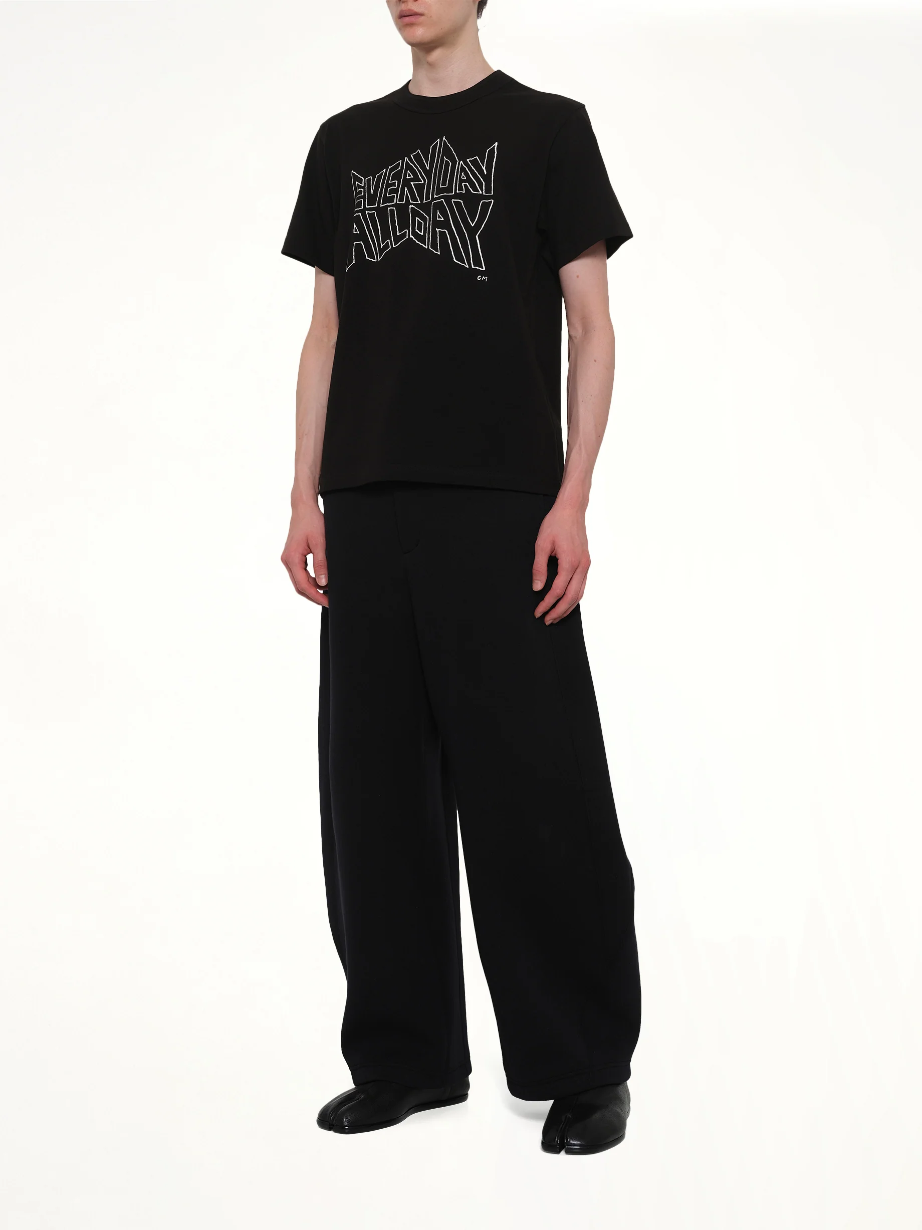Geoff Sacai Print T-Shirt in Black - Image 4