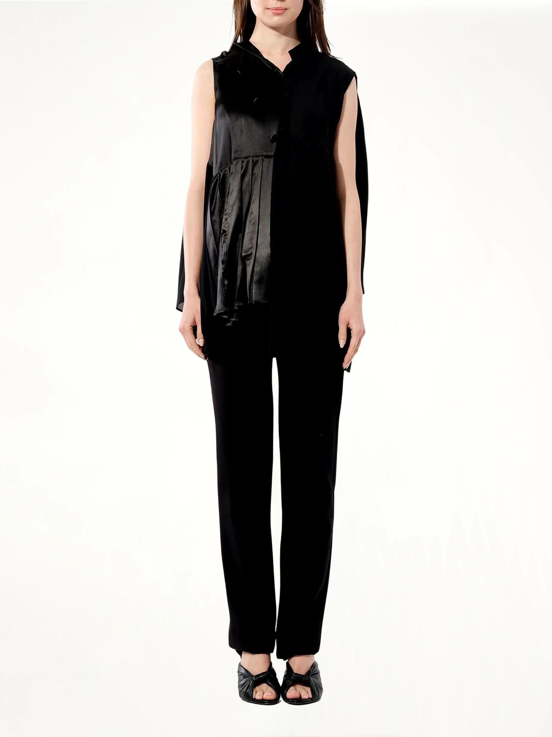 Georgette Top in Black - Image 4