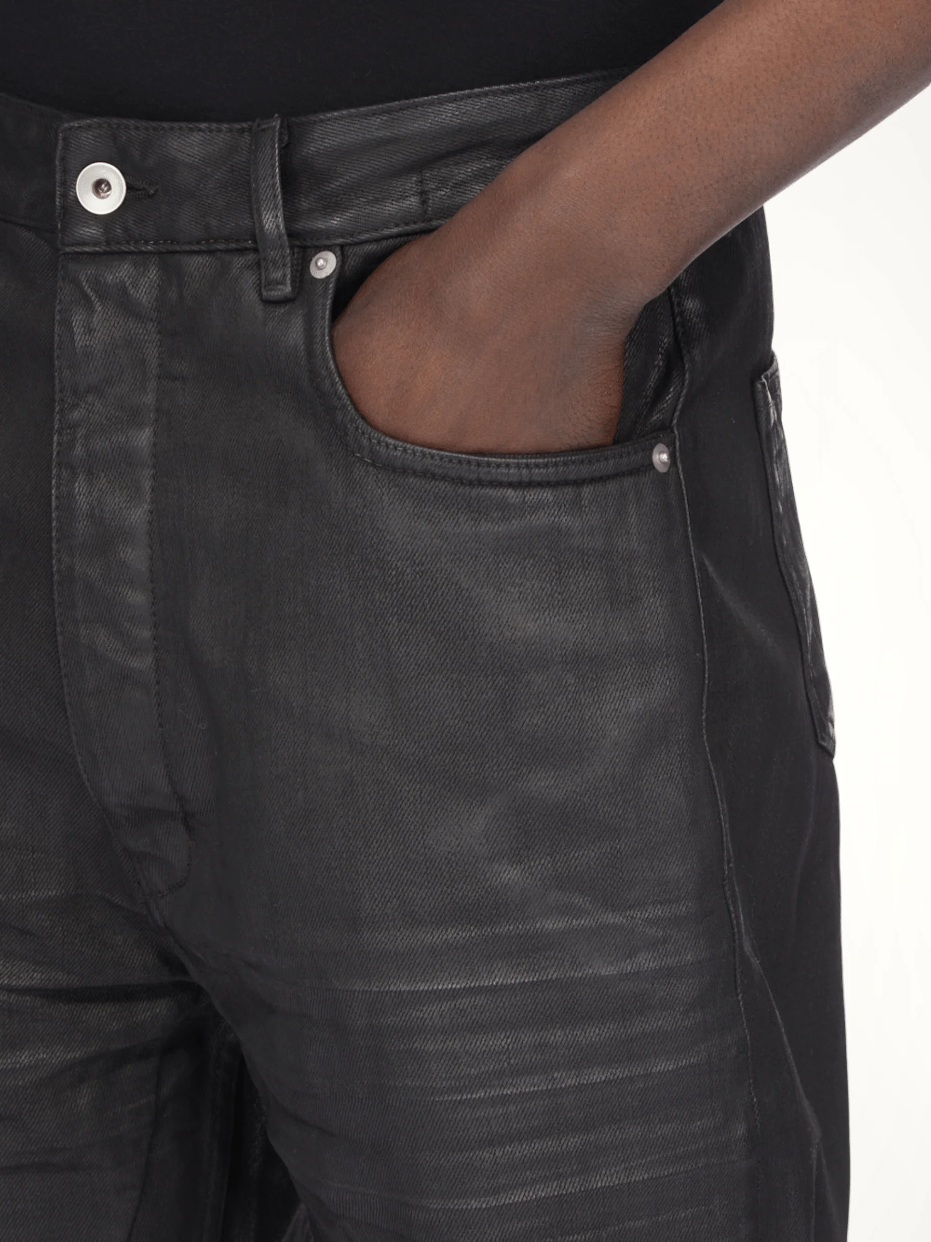 Geth Jeans in Black Wax - Image 6