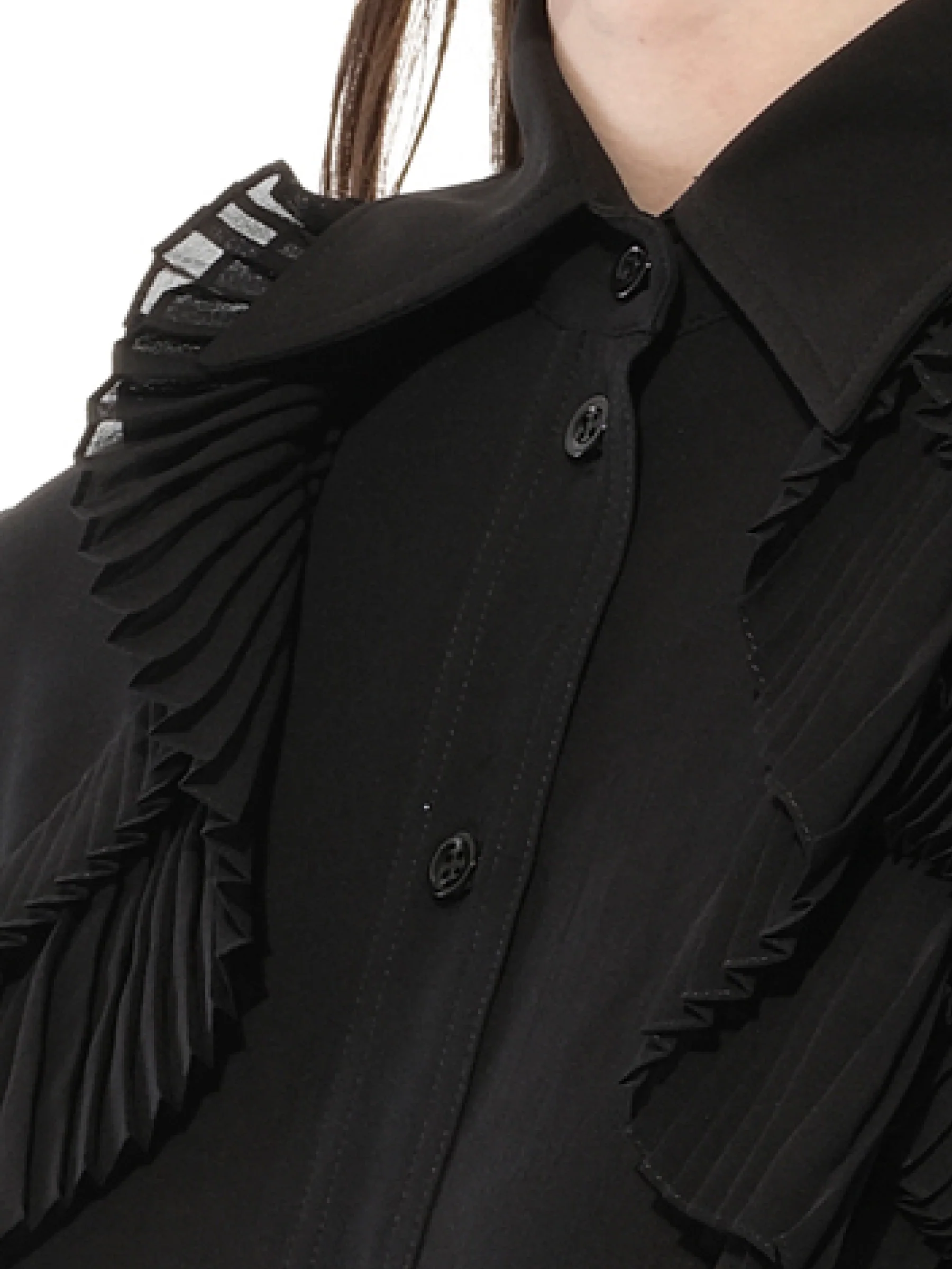 Long Sleeves Shirts in Black - Image 2