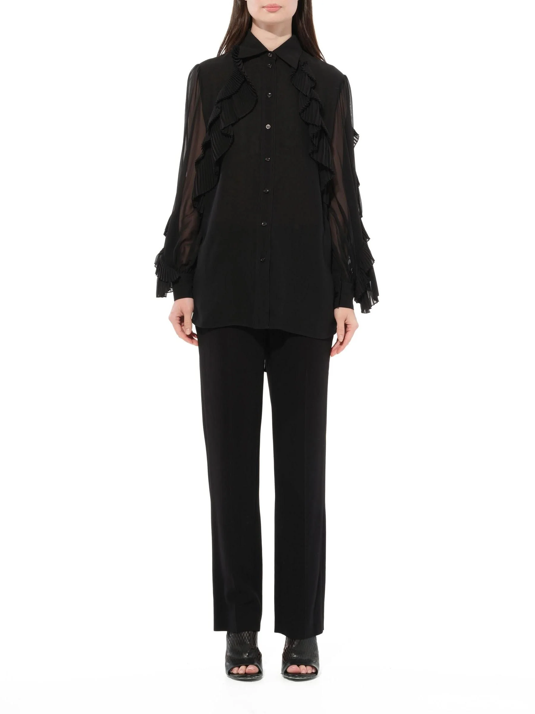 Long Sleeves Shirts in Black - Image 4