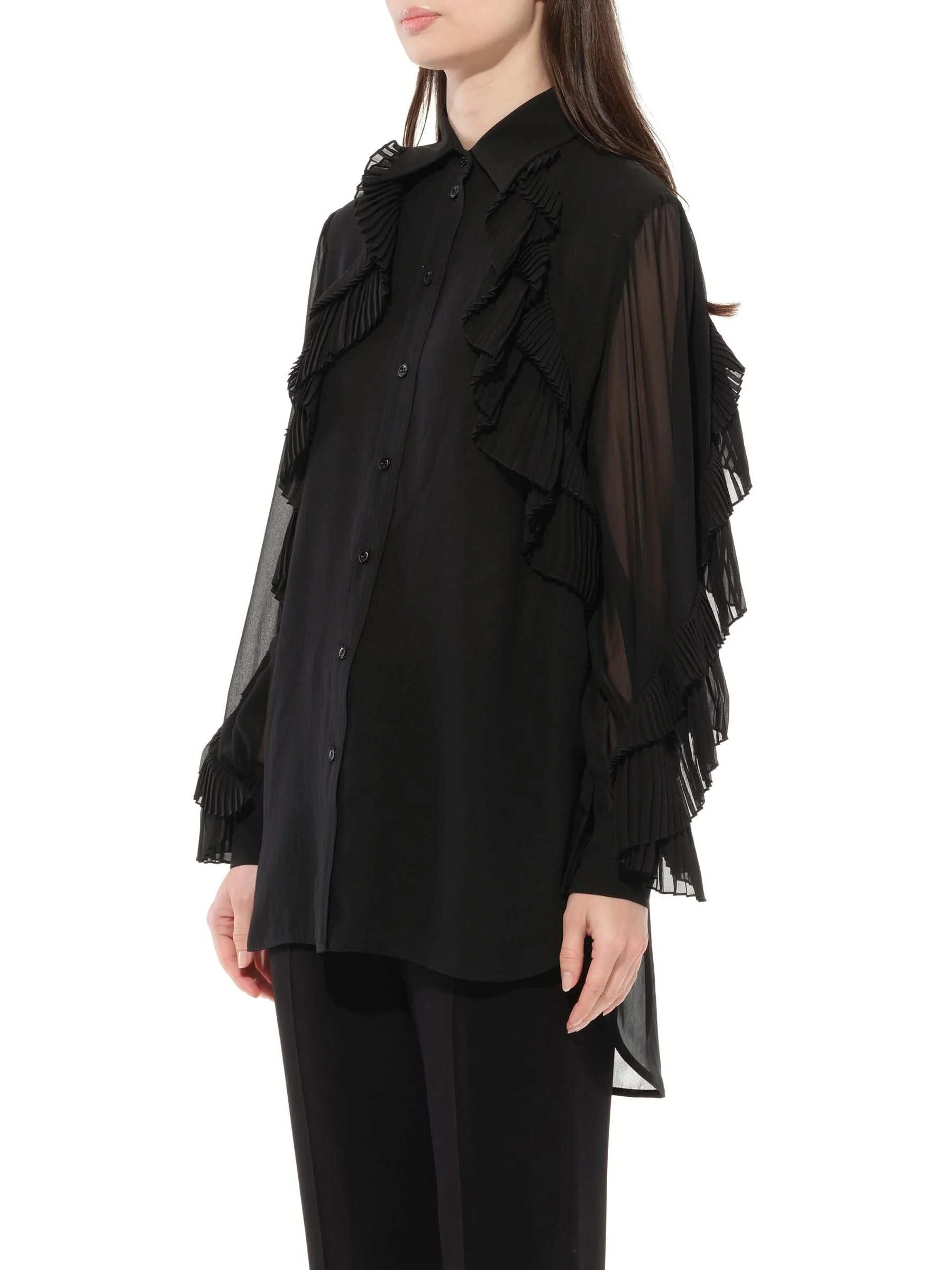 Long Sleeves Shirts in Black - Image 5