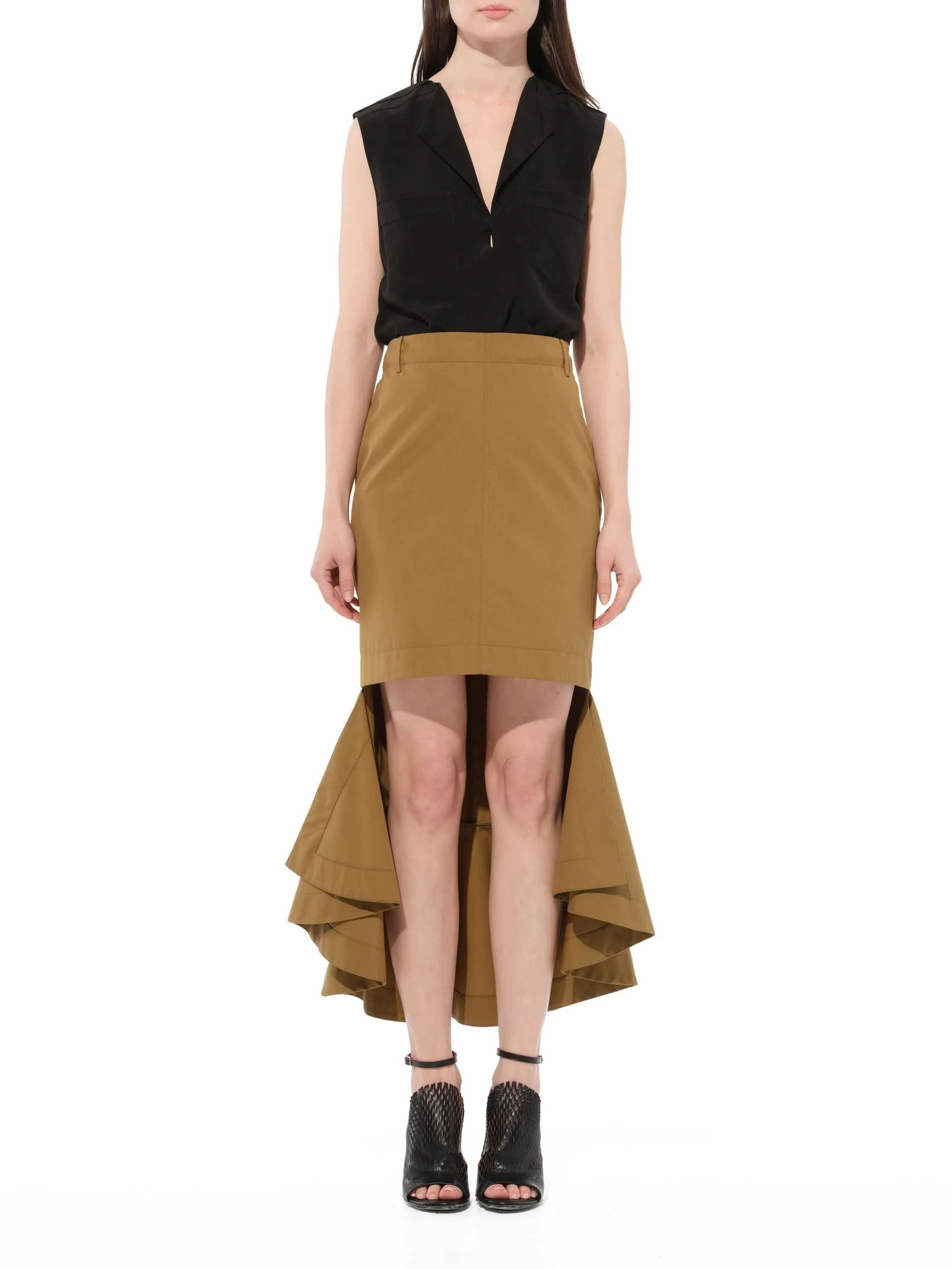 Midi Skirt in Beige - Image 4