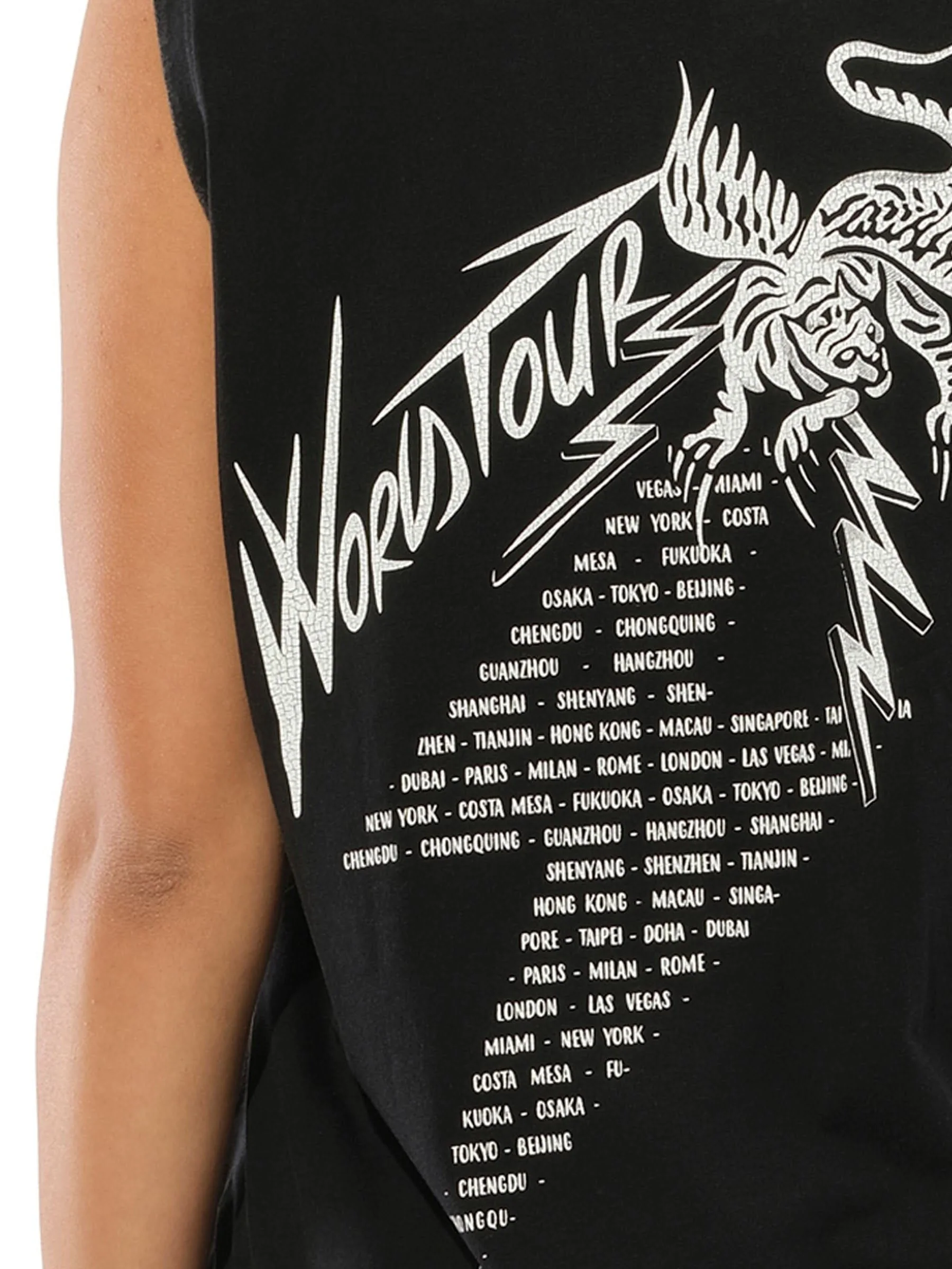 Podium Sleeveless T-Shirt Black - Image 3