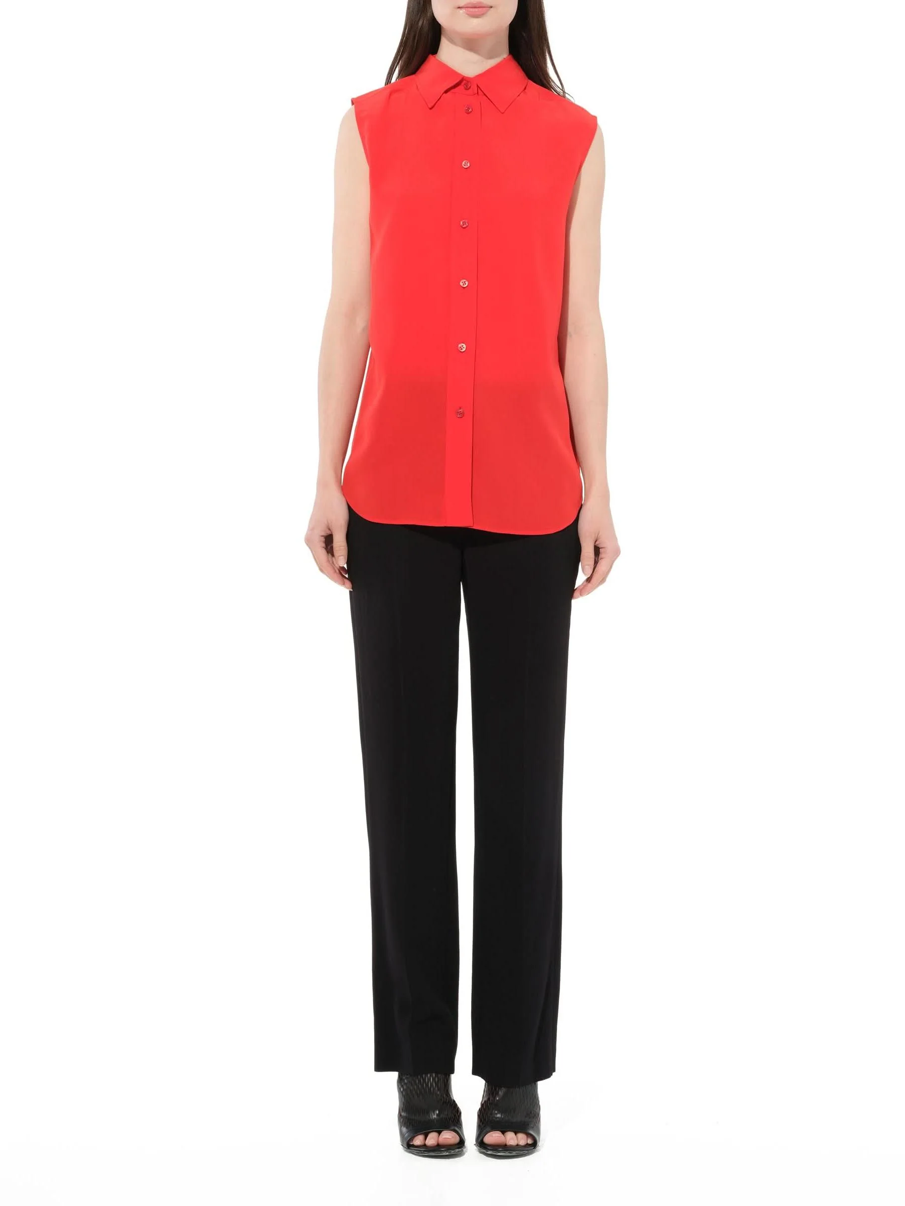 Sleeveless Shirt in Red - Image 4