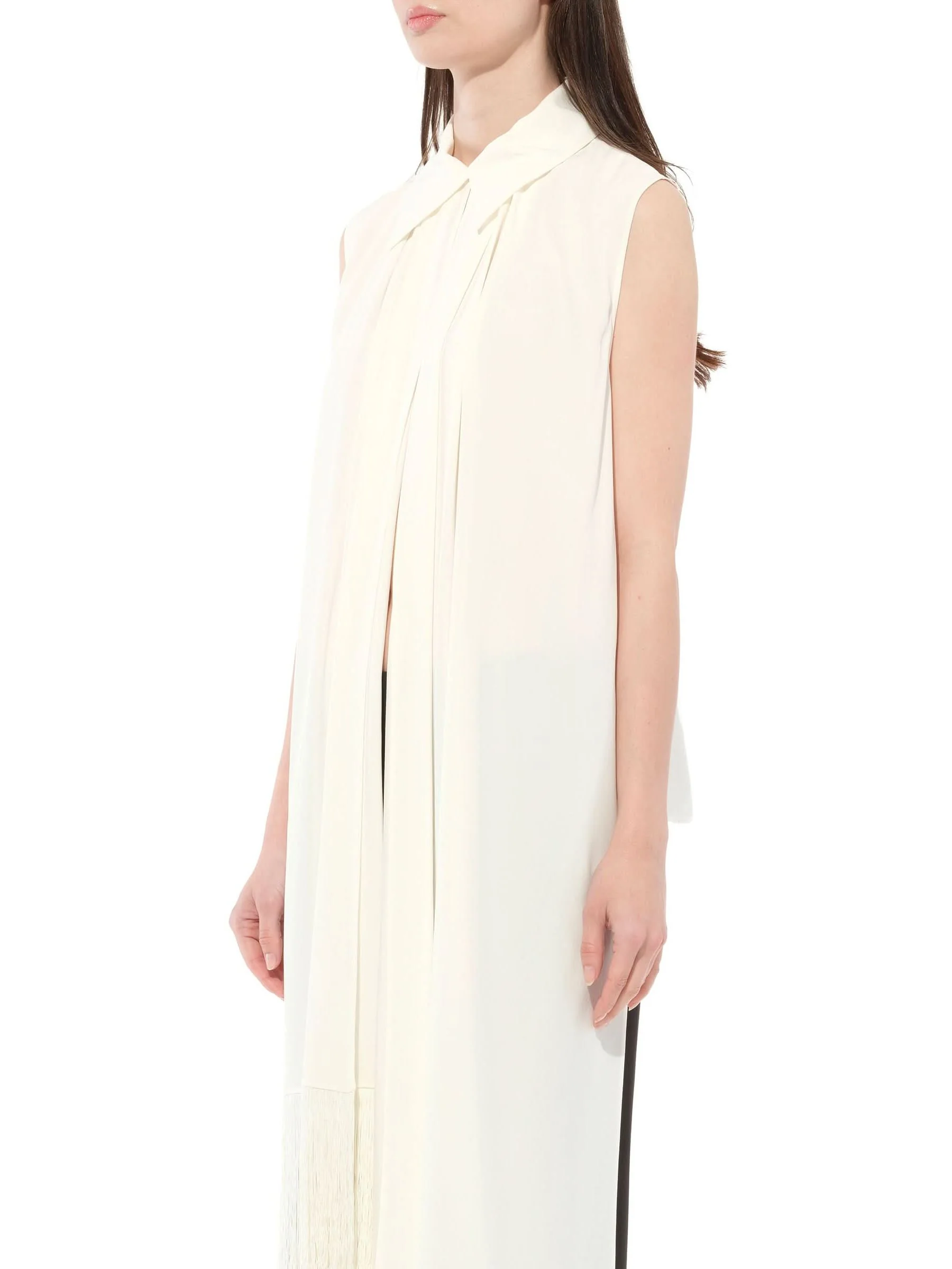 Sleeveless Shirt in White - Image 5
