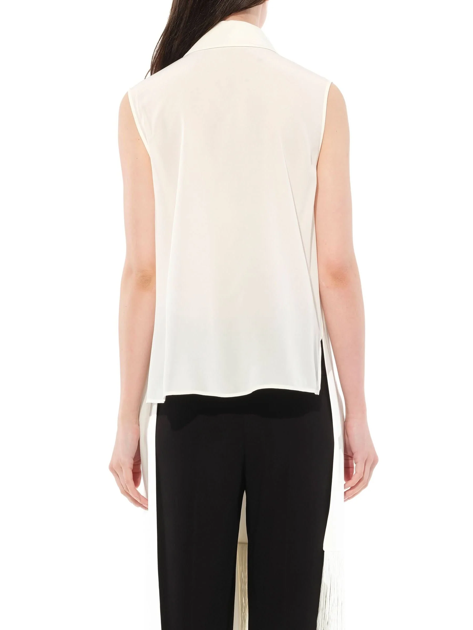 Sleeveless Shirt in White - Image 6