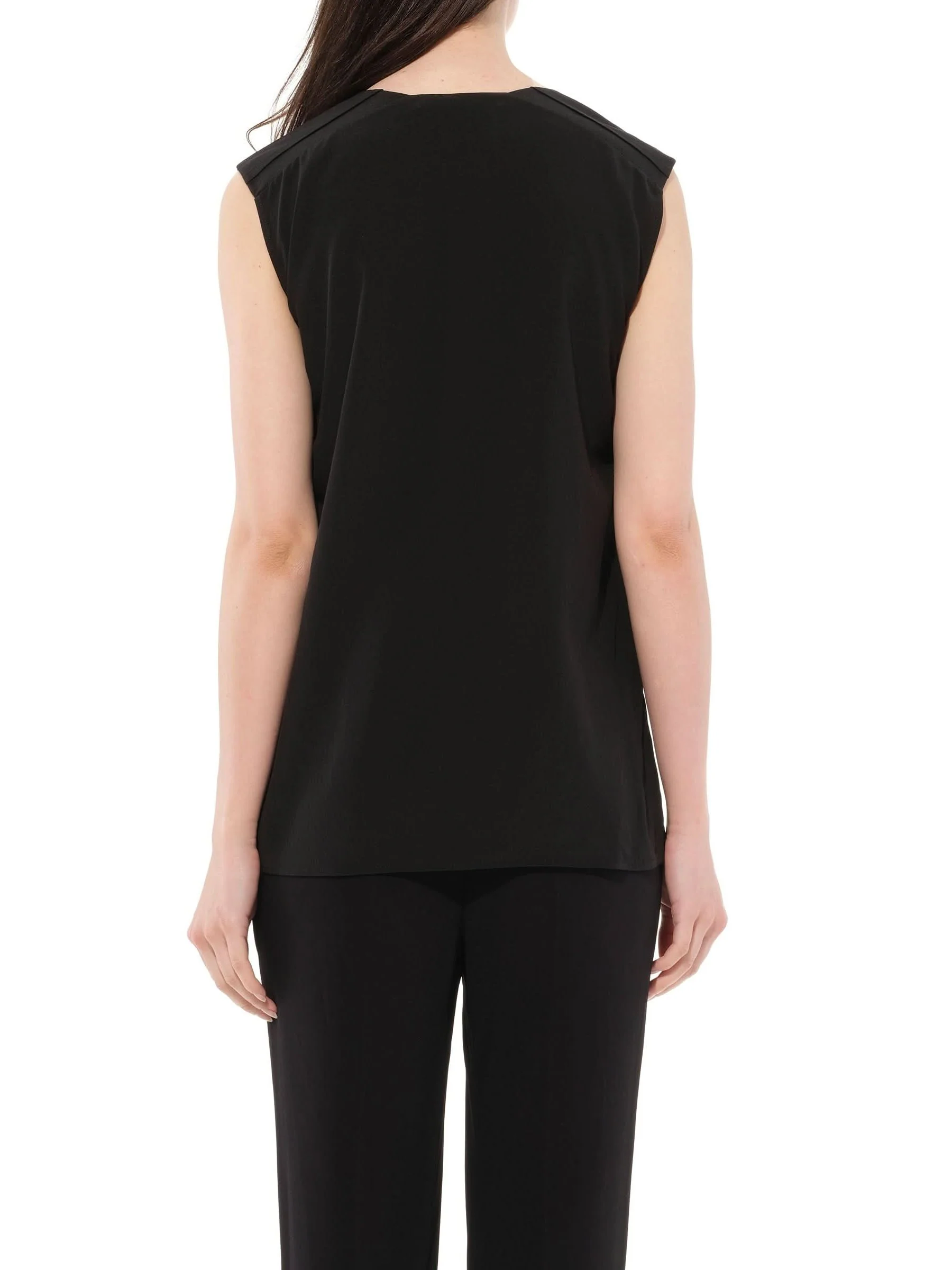 Sleeveless Shirt in Black - Image 6