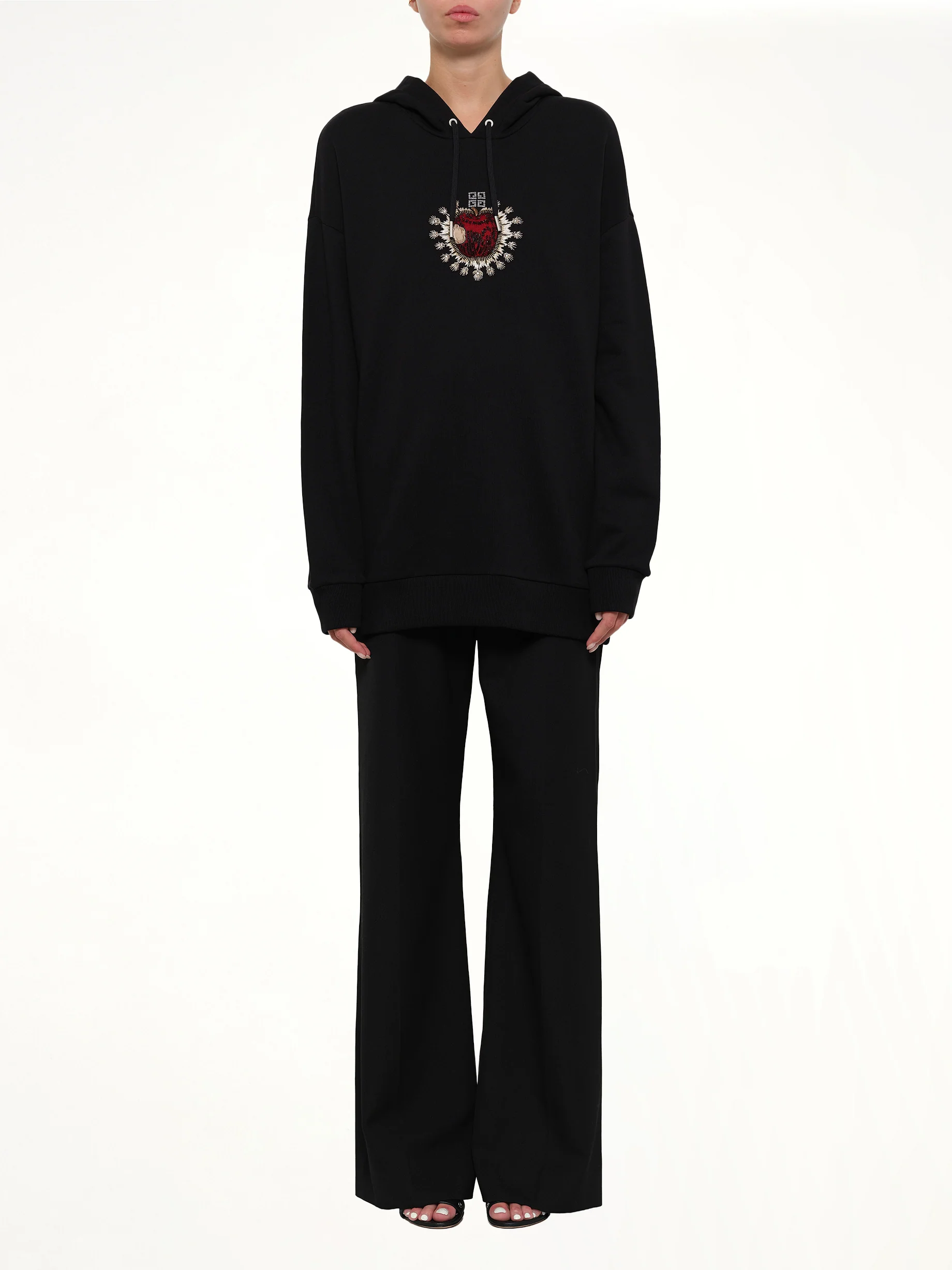 Sacred Apple Hoodie in Black - Image 2