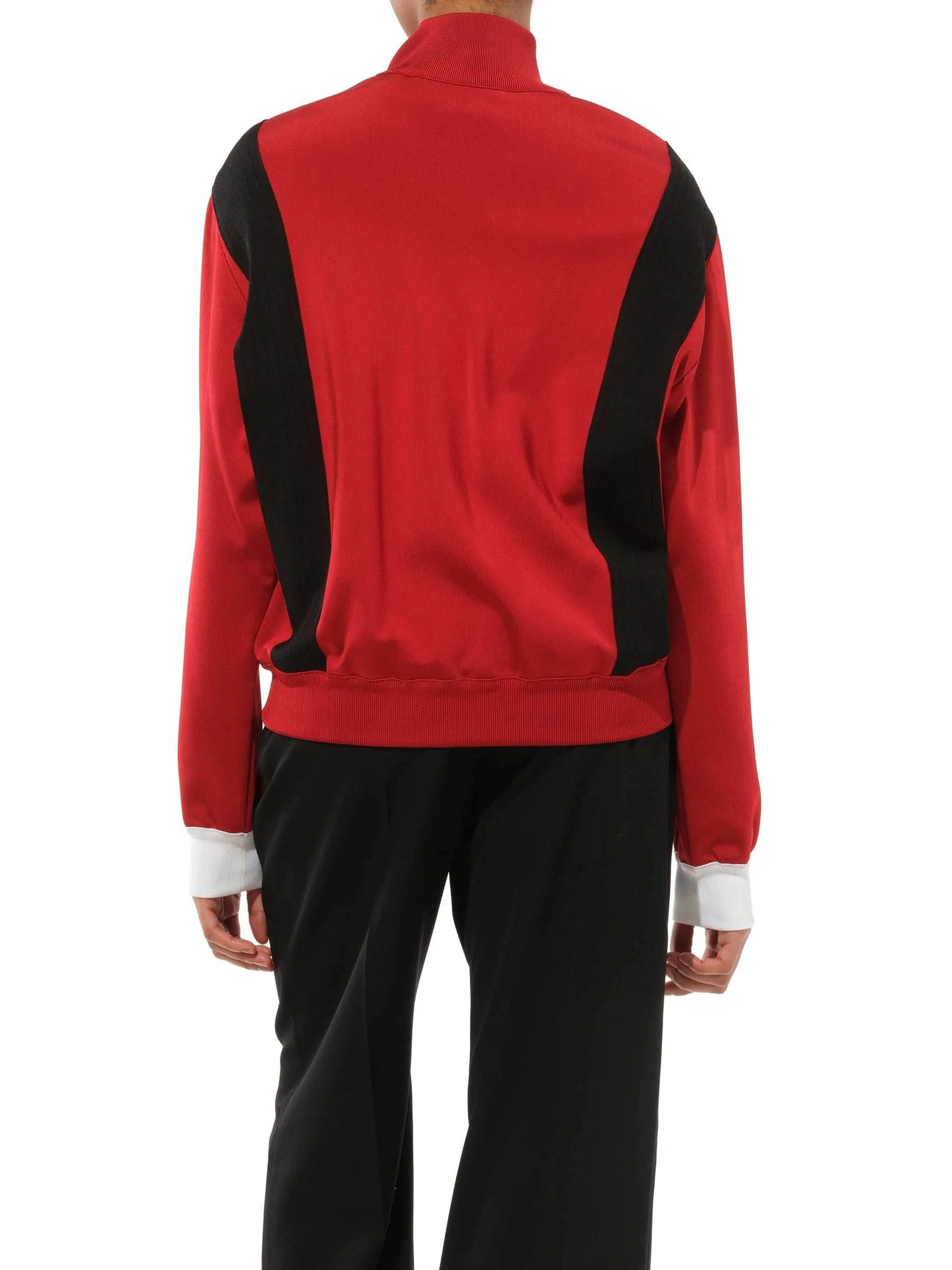 Zip Tri Turtleneck Sweater in Red - Image 6
