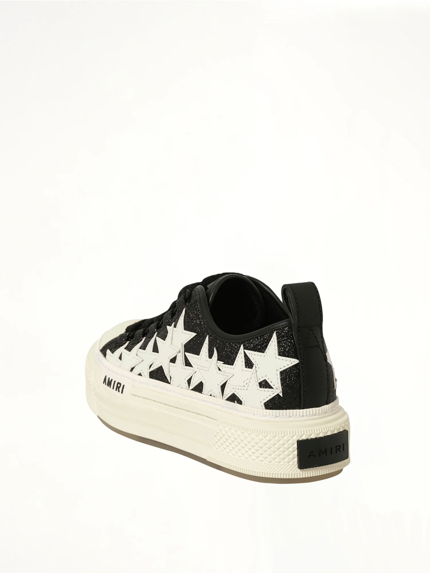 Glitter Stars Court Low Sneaker in Black - Image 3