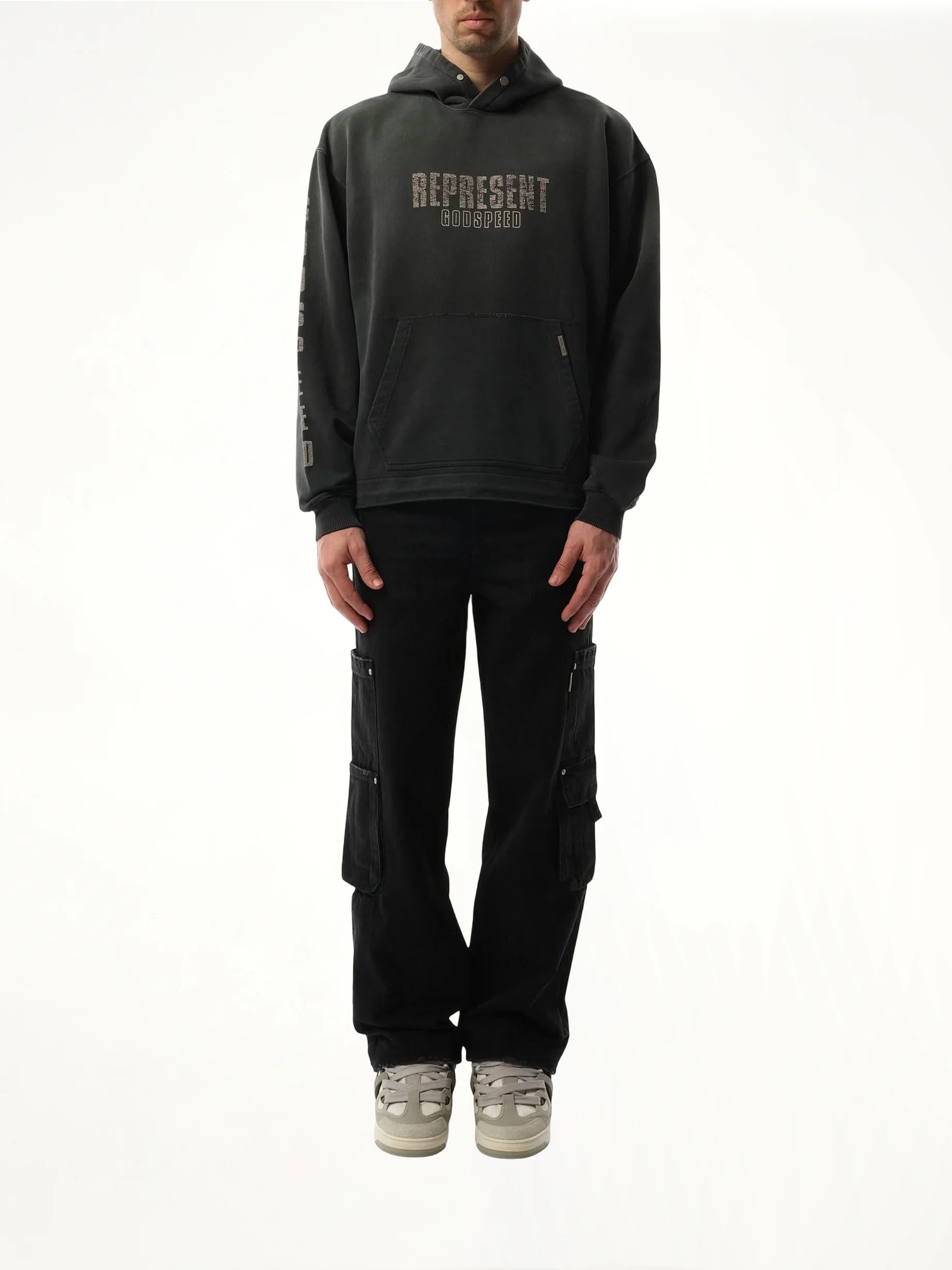 Godspeed Hoodie in Aged Black - Image 4