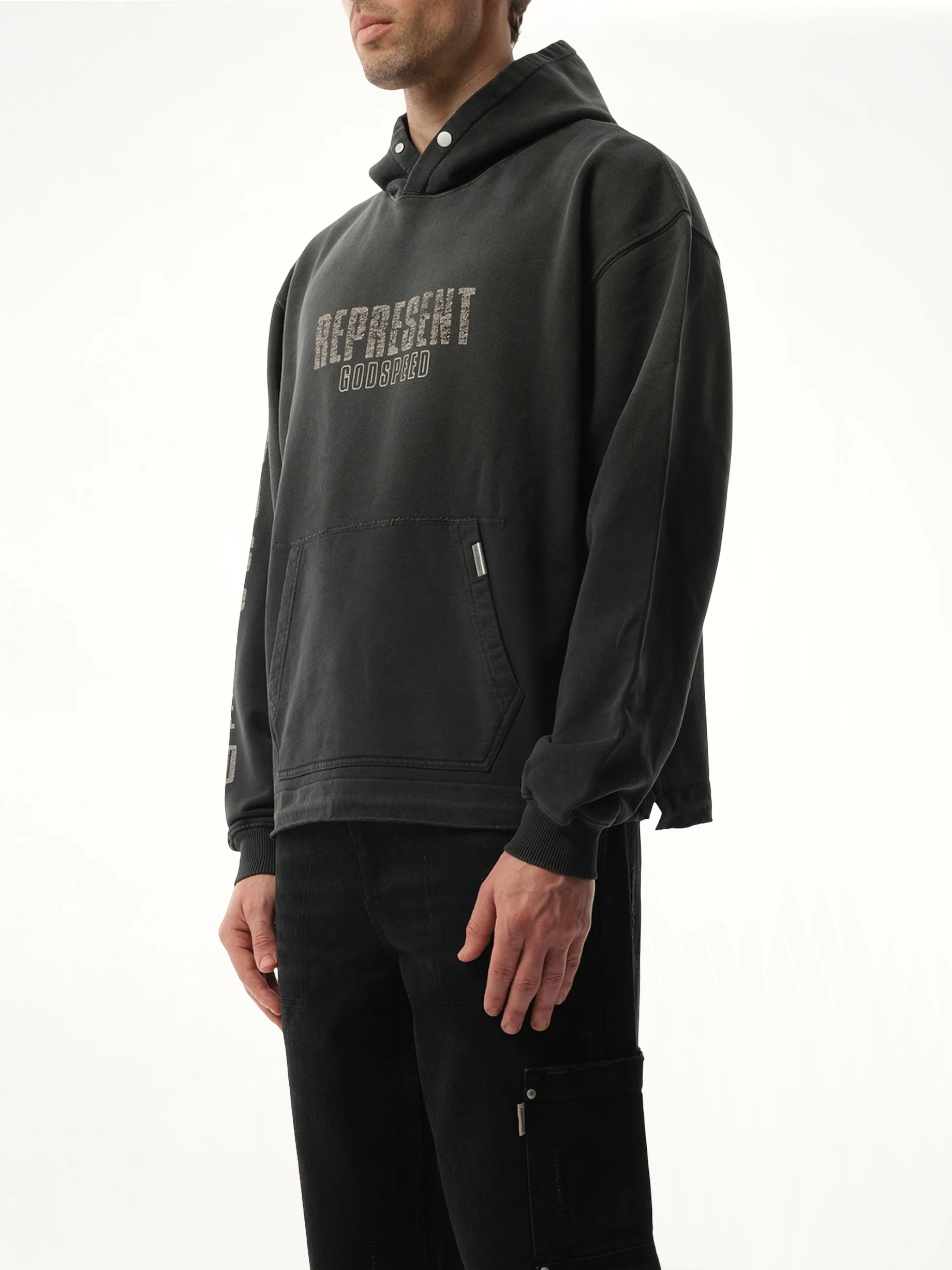 Godspeed Hoodie in Aged Black - Image 5