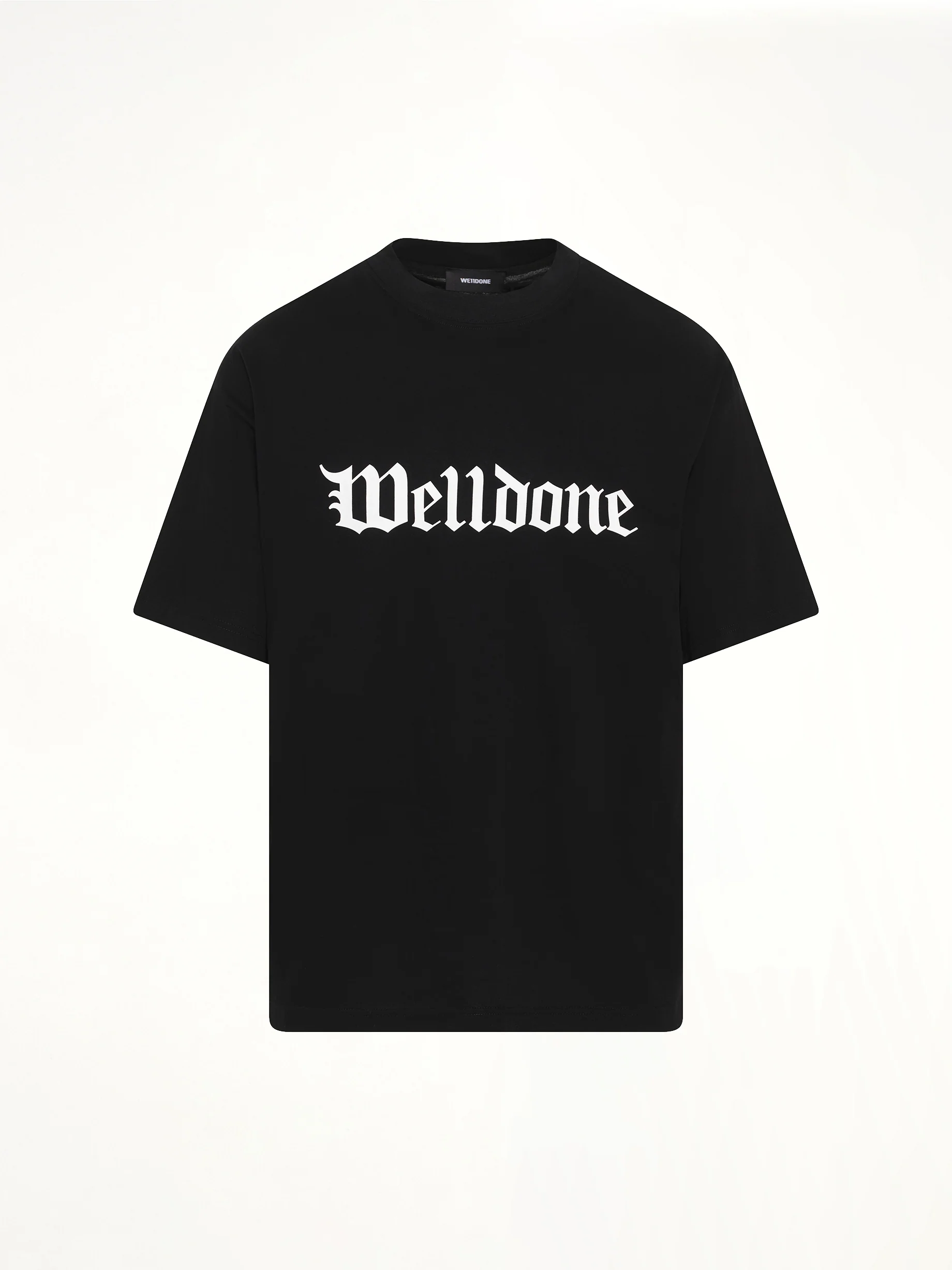 Gothic Logo Short-Sleeved T-Shirt in Black - Image 2