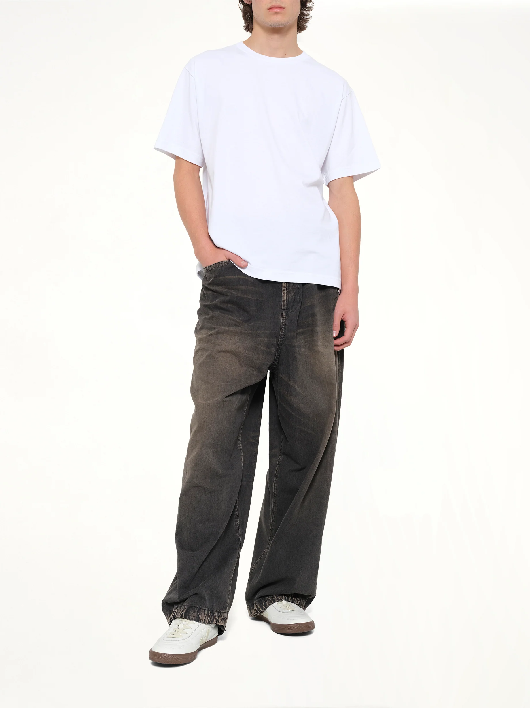 Gots Boke Flower 2.0 Embroidered Oversize T-Shirt in White - Image 4