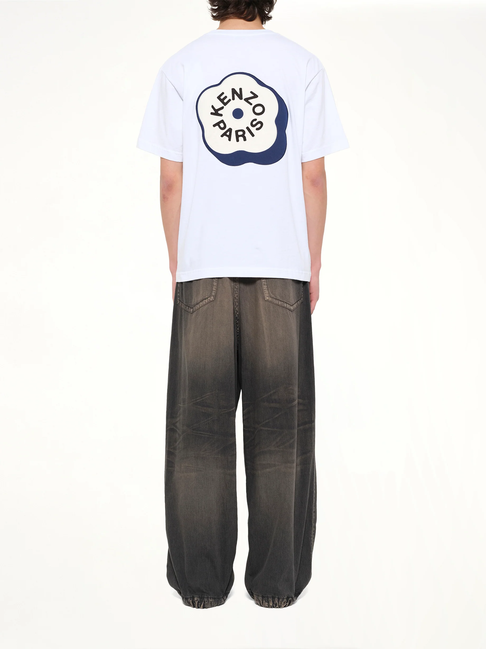 Gots Boke Flower 2.0 Embroidered Oversize T-Shirt in White - Image 8