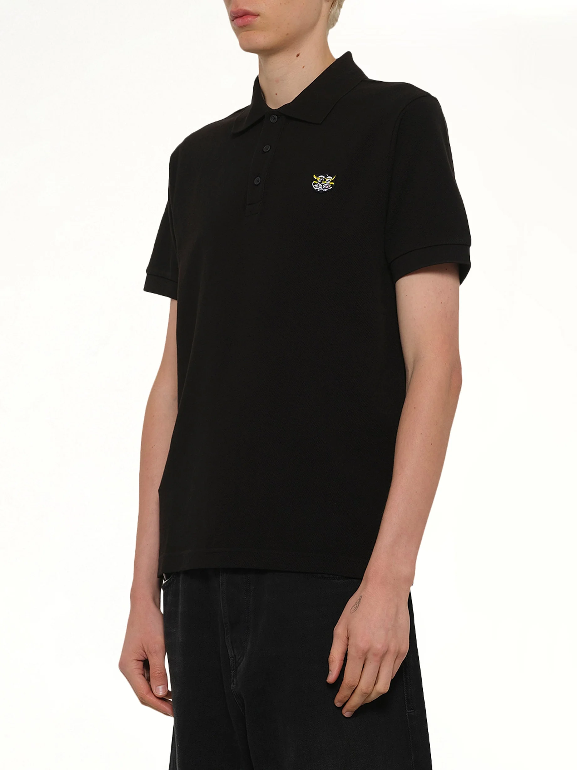 Gots Kenzo Wild Tiger Slim Polo in Black - Image 3