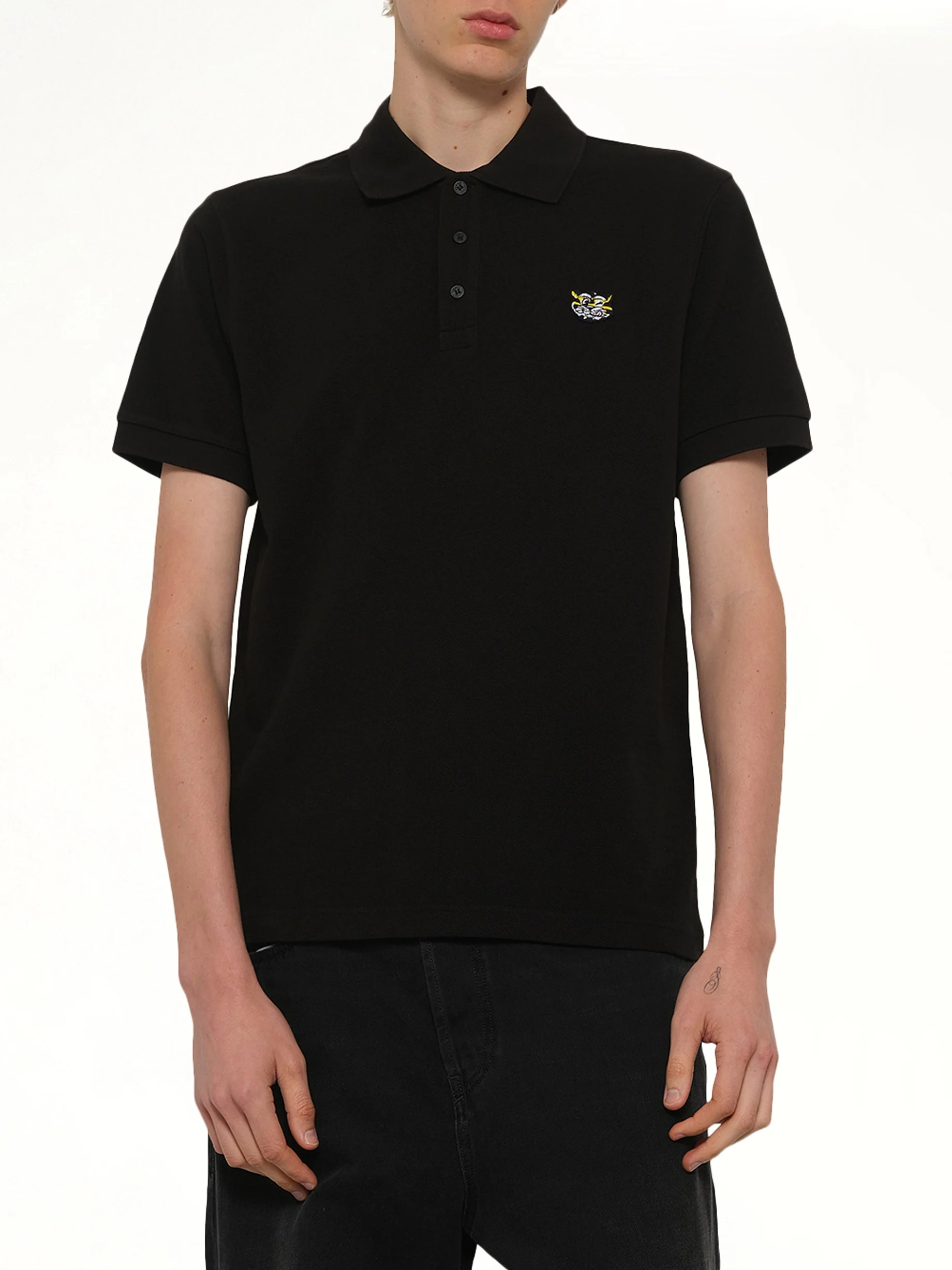 Gots Kenzo Wild Tiger Slim Polo in Black - Image 6