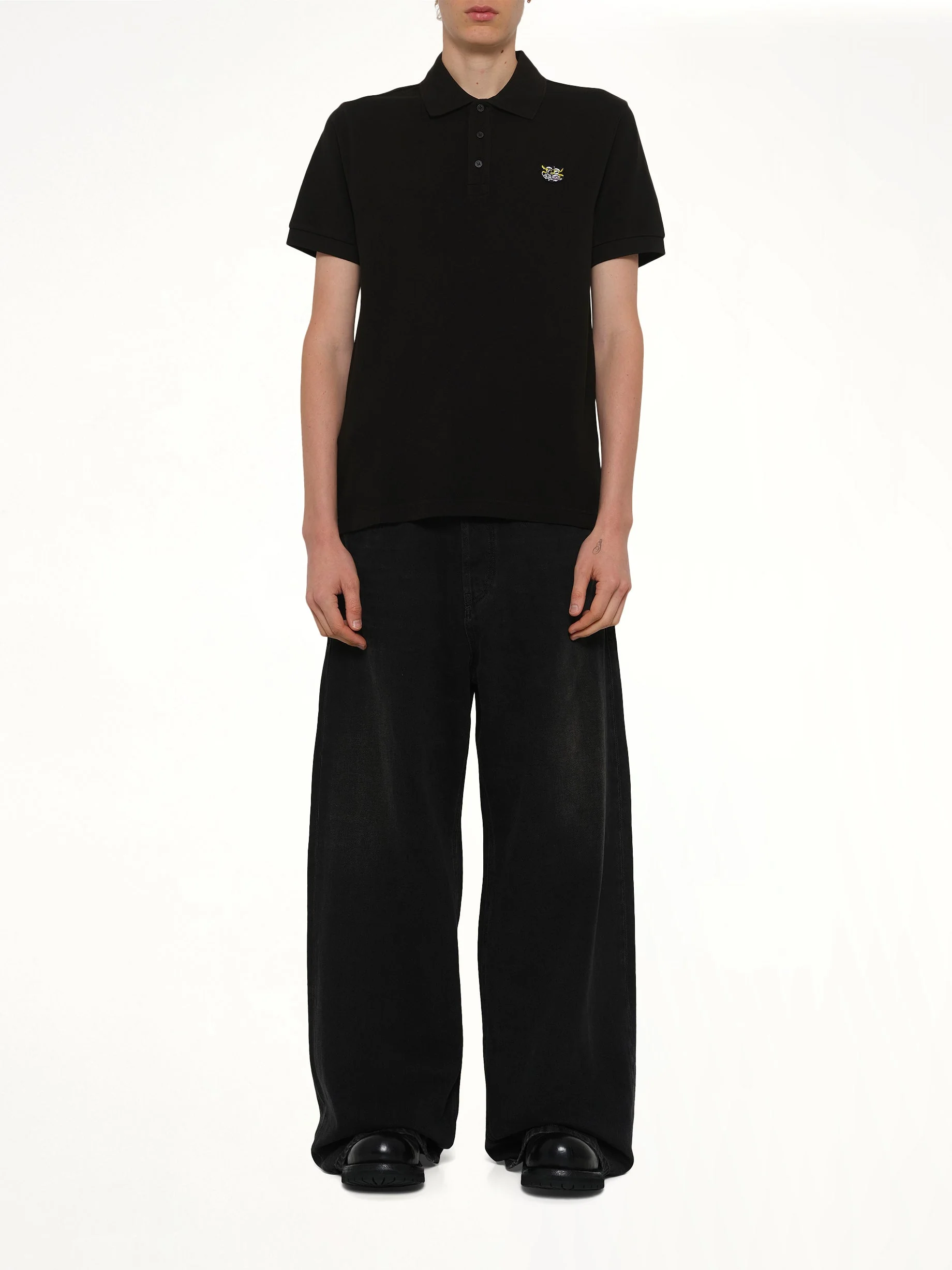 Gots Kenzo Wild Tiger Slim Polo in Black - Image 7