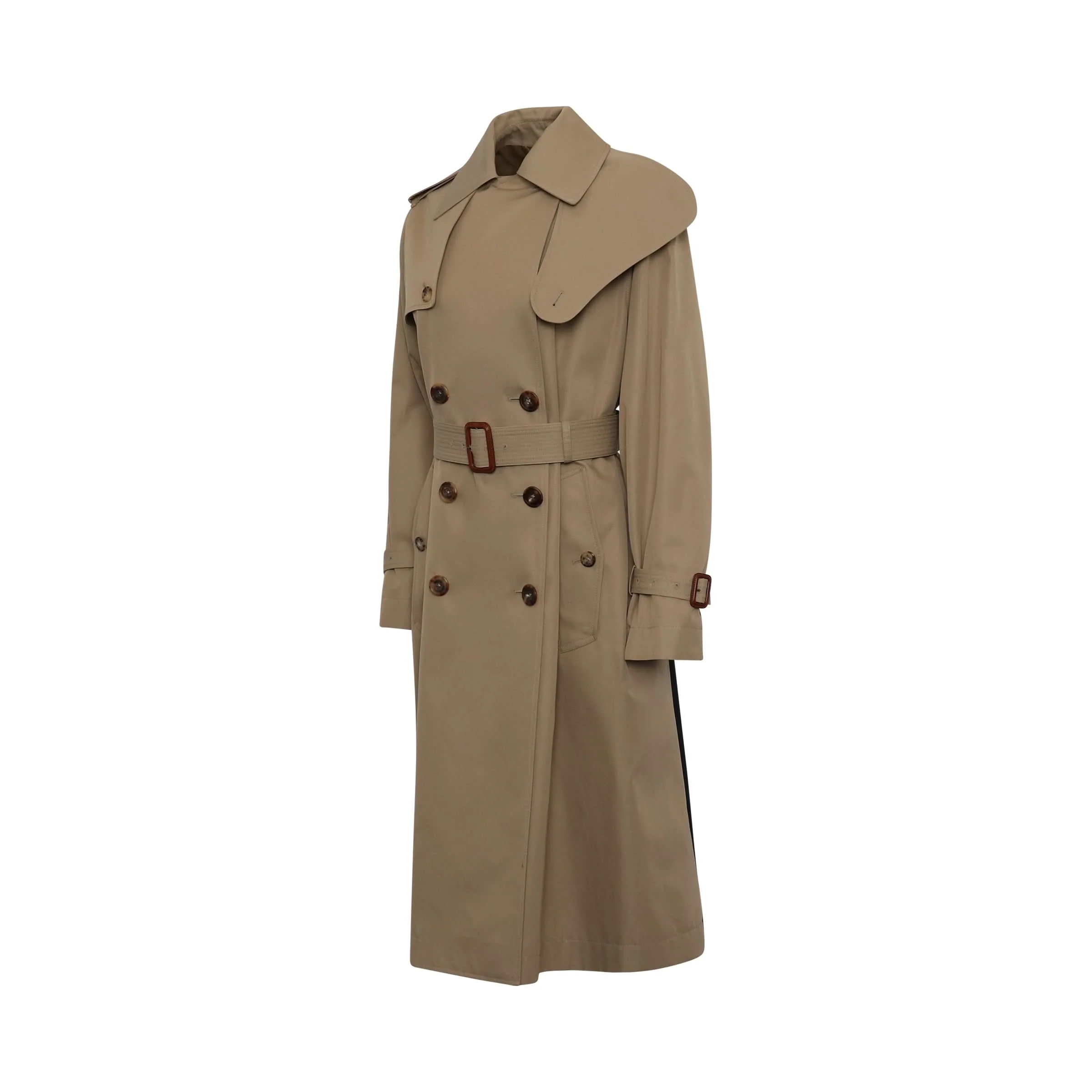 Graffiti Trench Coat in Beige - Image 2