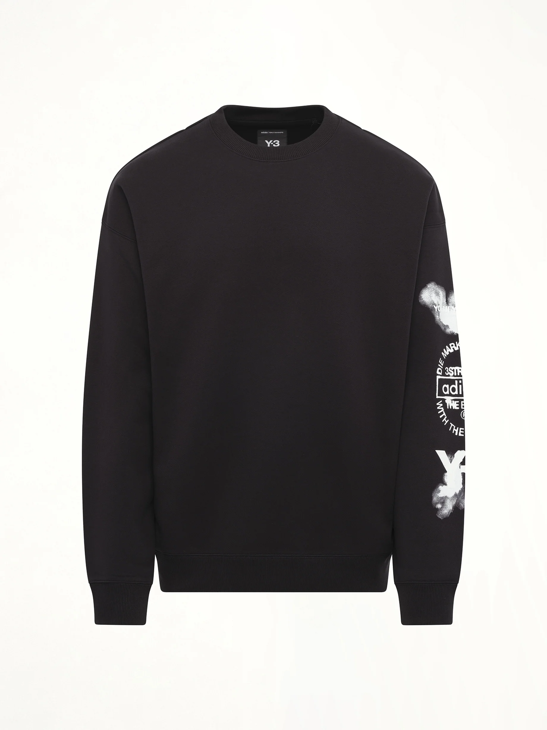 Graphic Crew Sweat in Black - Image 2