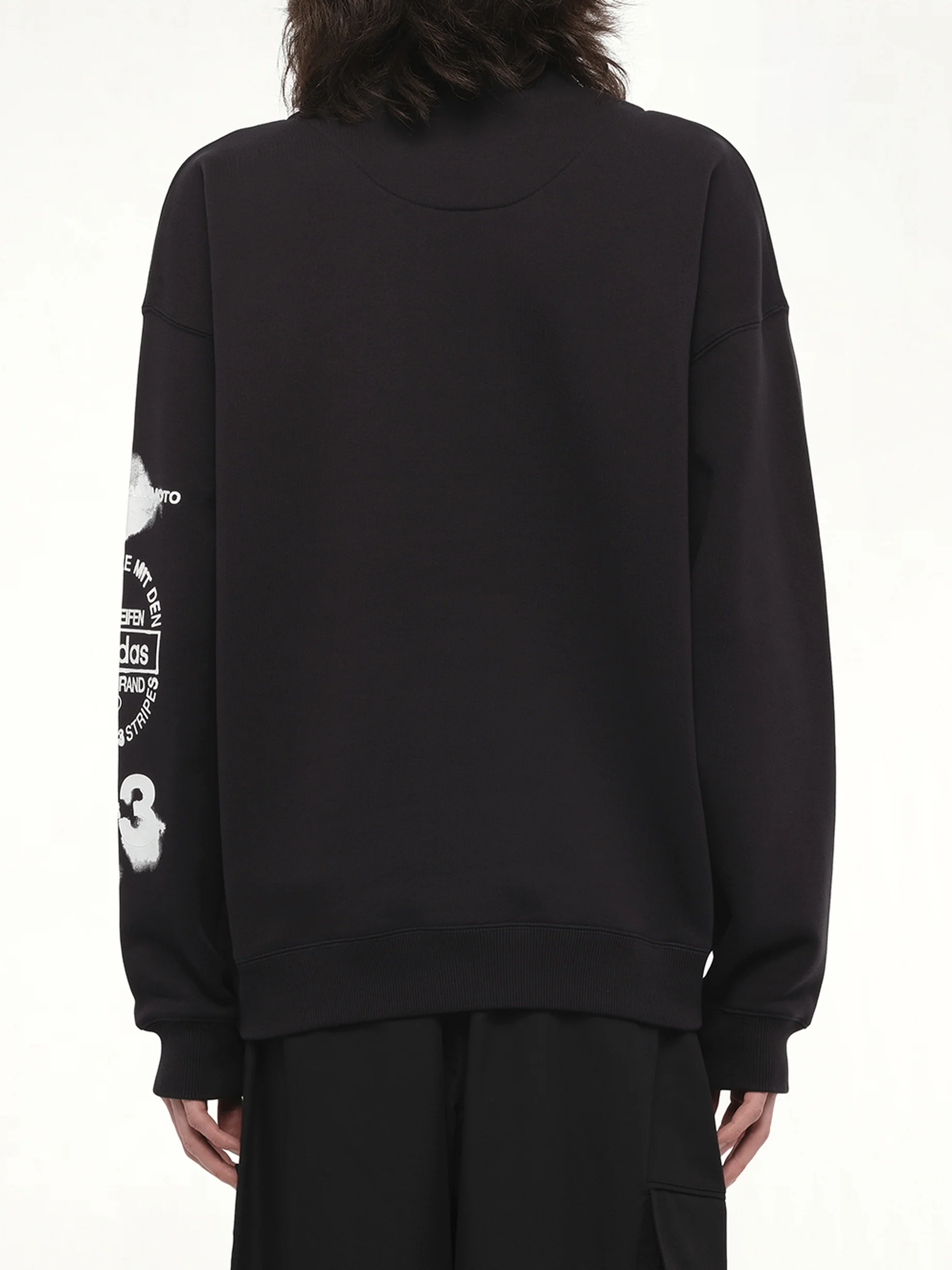Graphic Crew Sweat in Black - Image 6