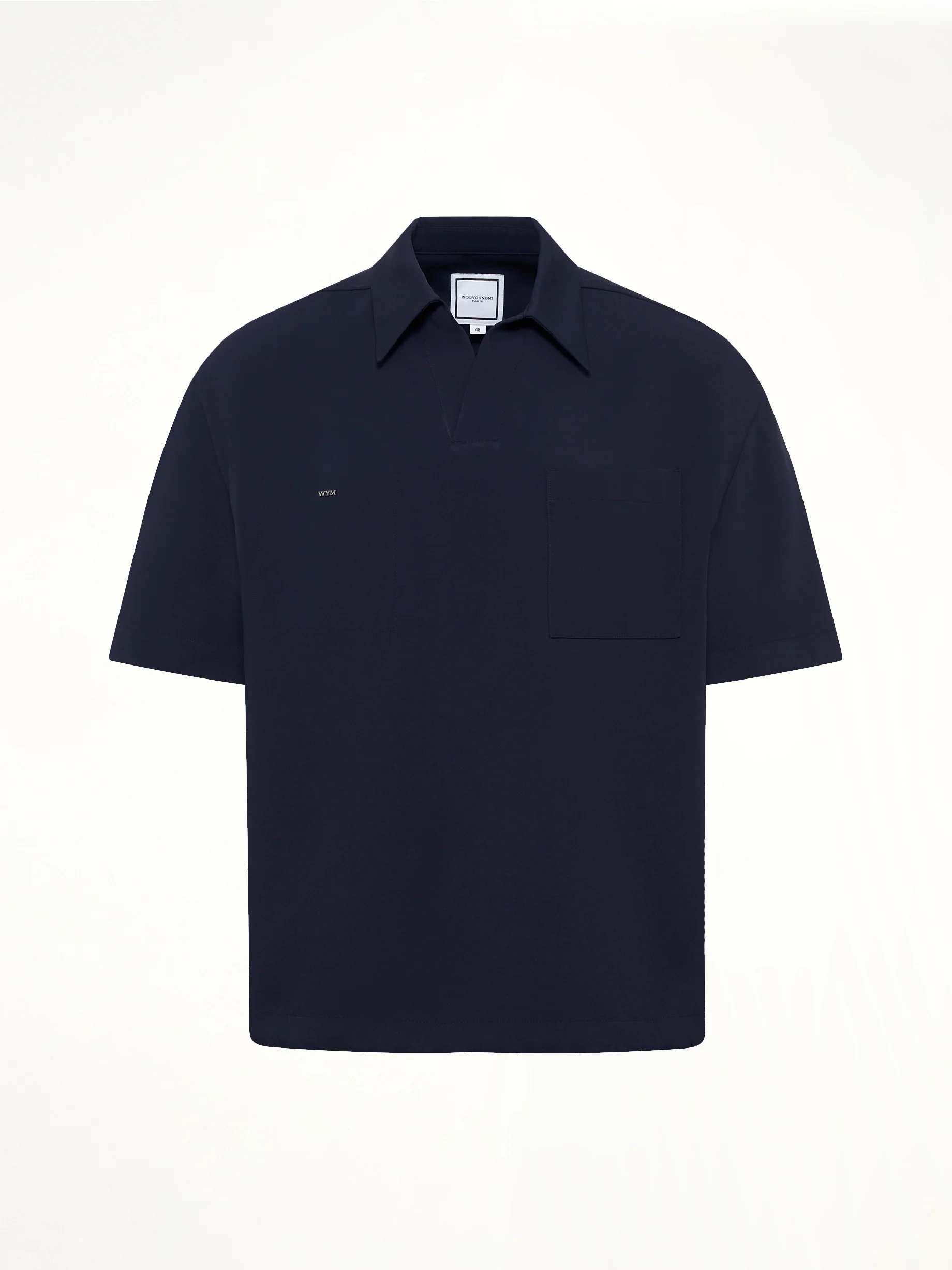 Half Sleeve Polo in Navy - Image 2