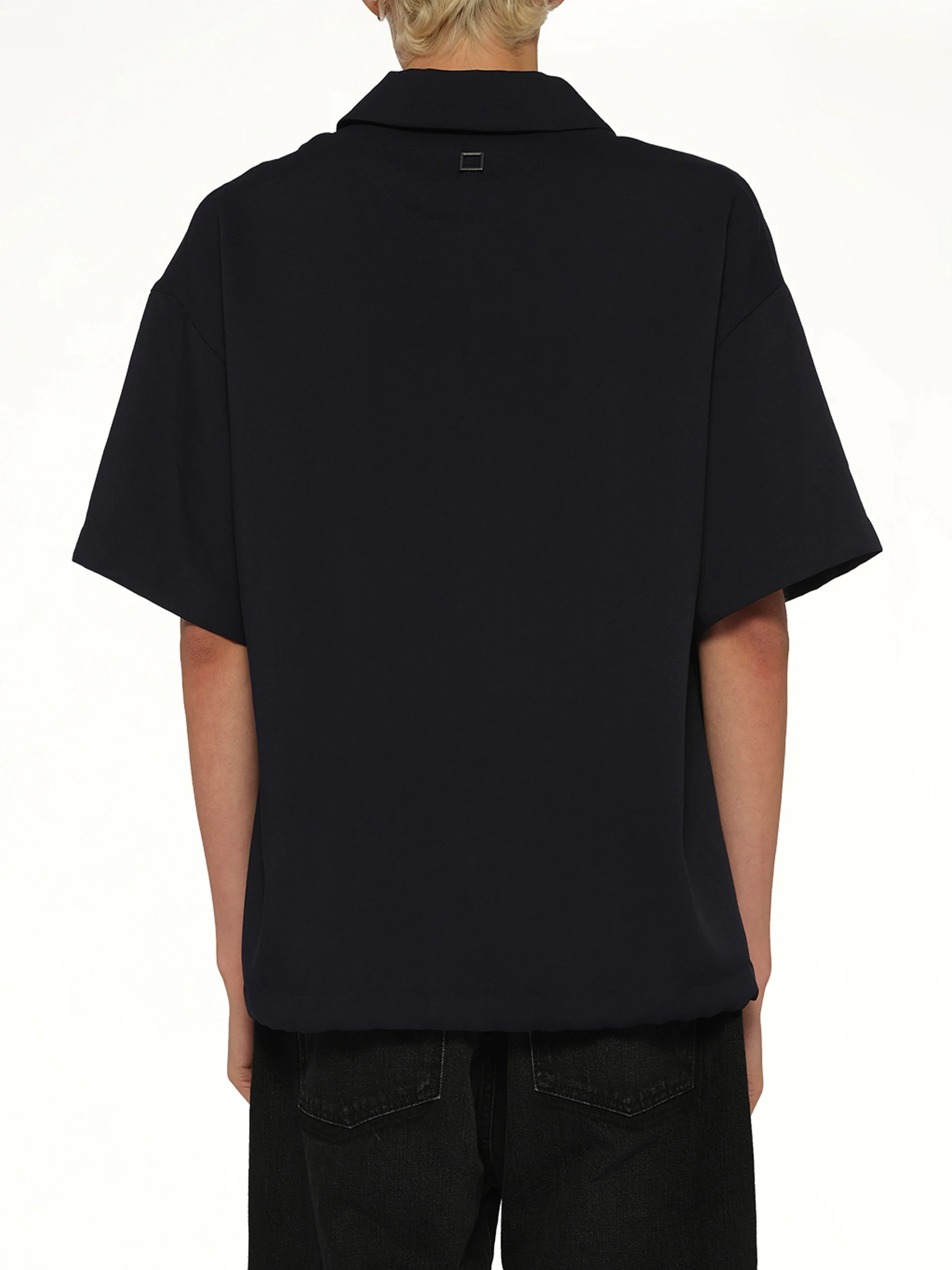 Half Sleeve Polo in Navy - Image 5