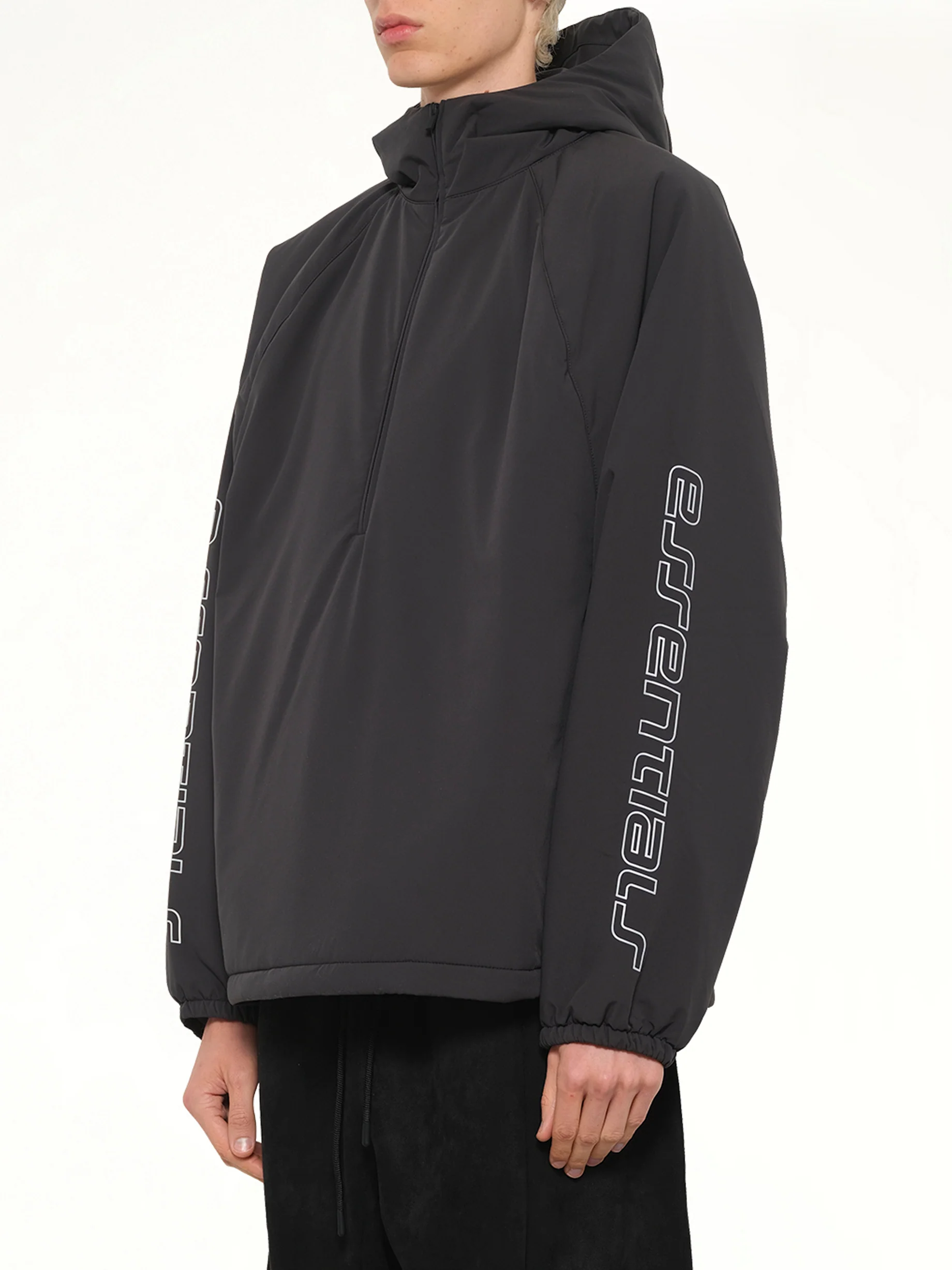 Half Zip Anorak in Vintage Black - Image 3