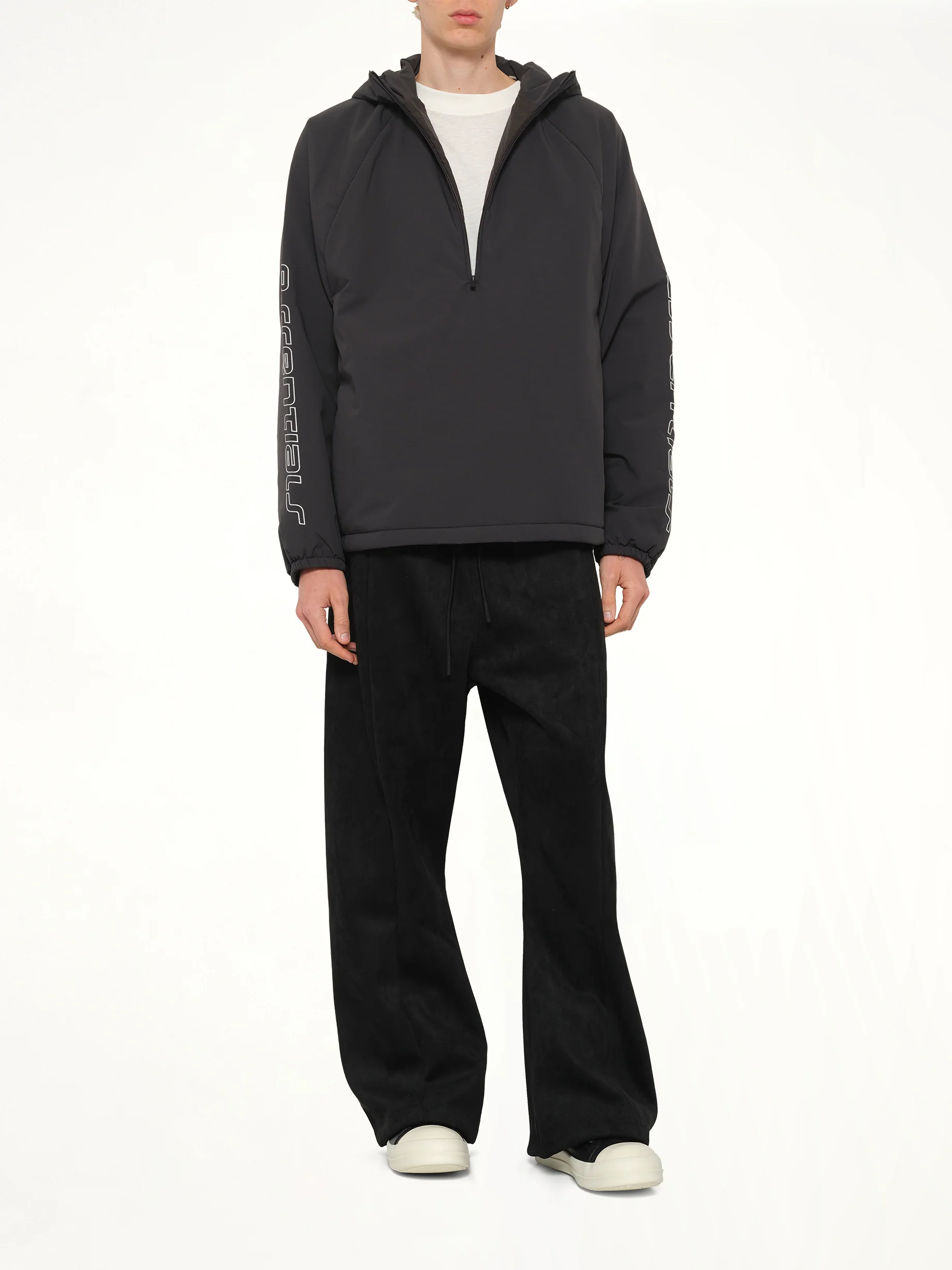 Half Zip Anorak in Vintage Black - Image 4