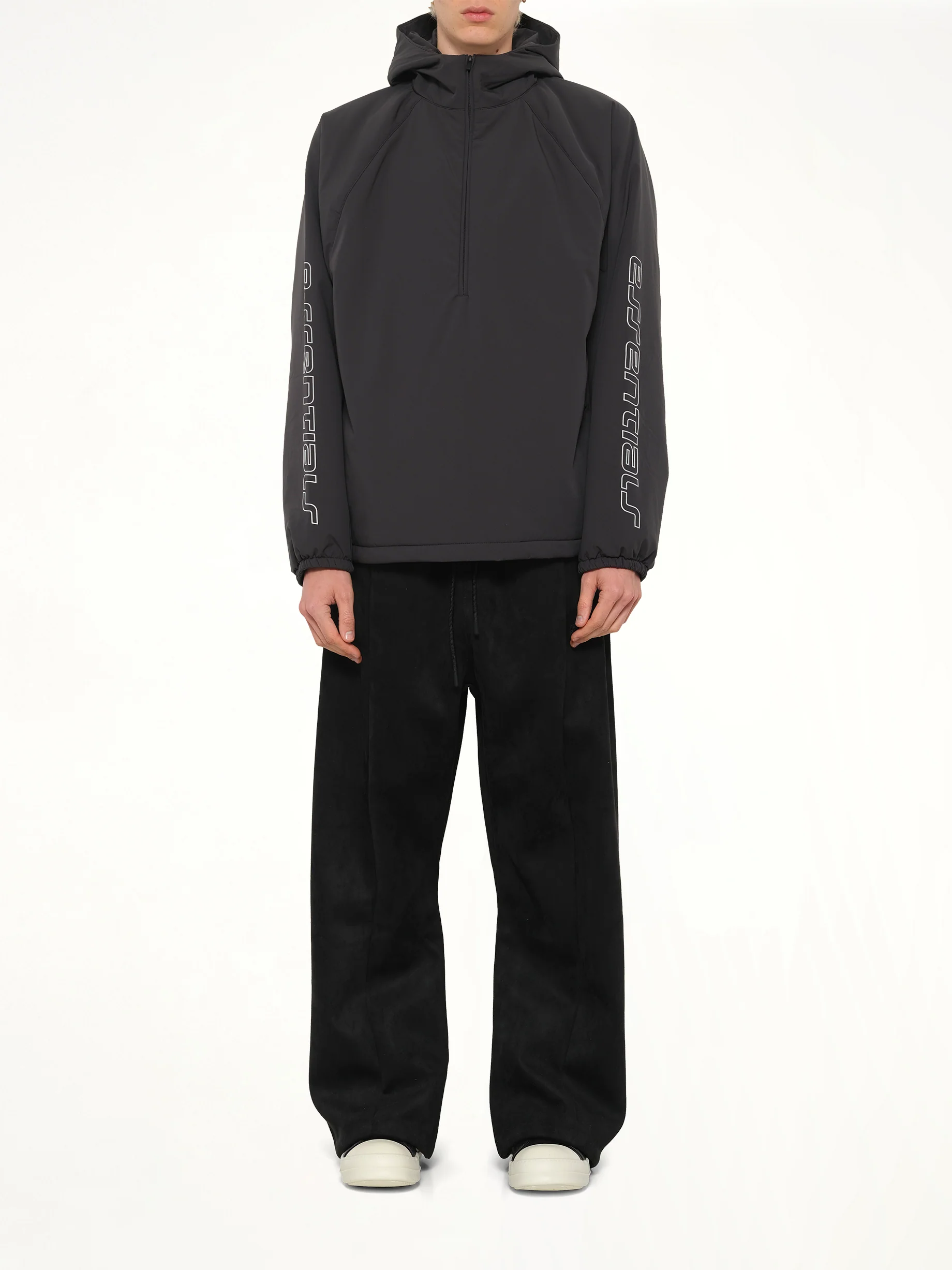 Half Zip Anorak in Vintage Black - Image 7