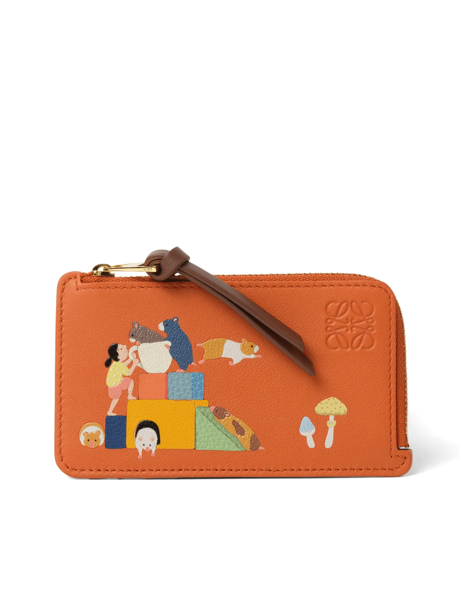 Hamster Coin Cardholder in Maple Orange