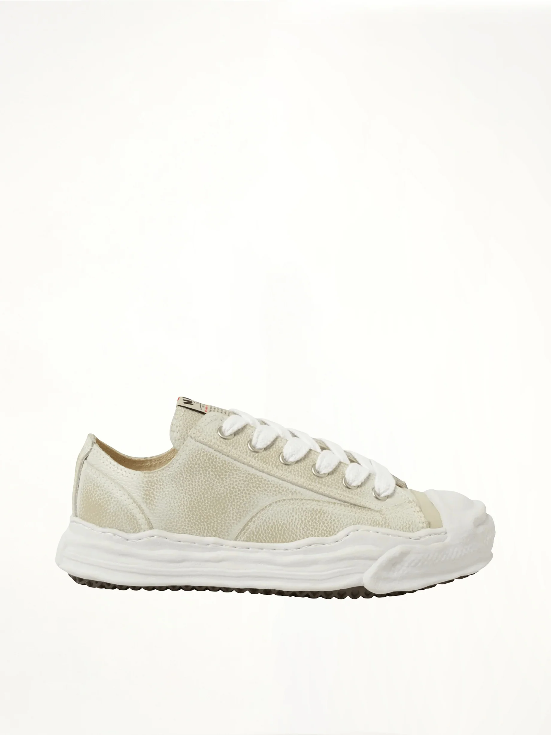 Hank OG Shrink Leather Sneaker in White