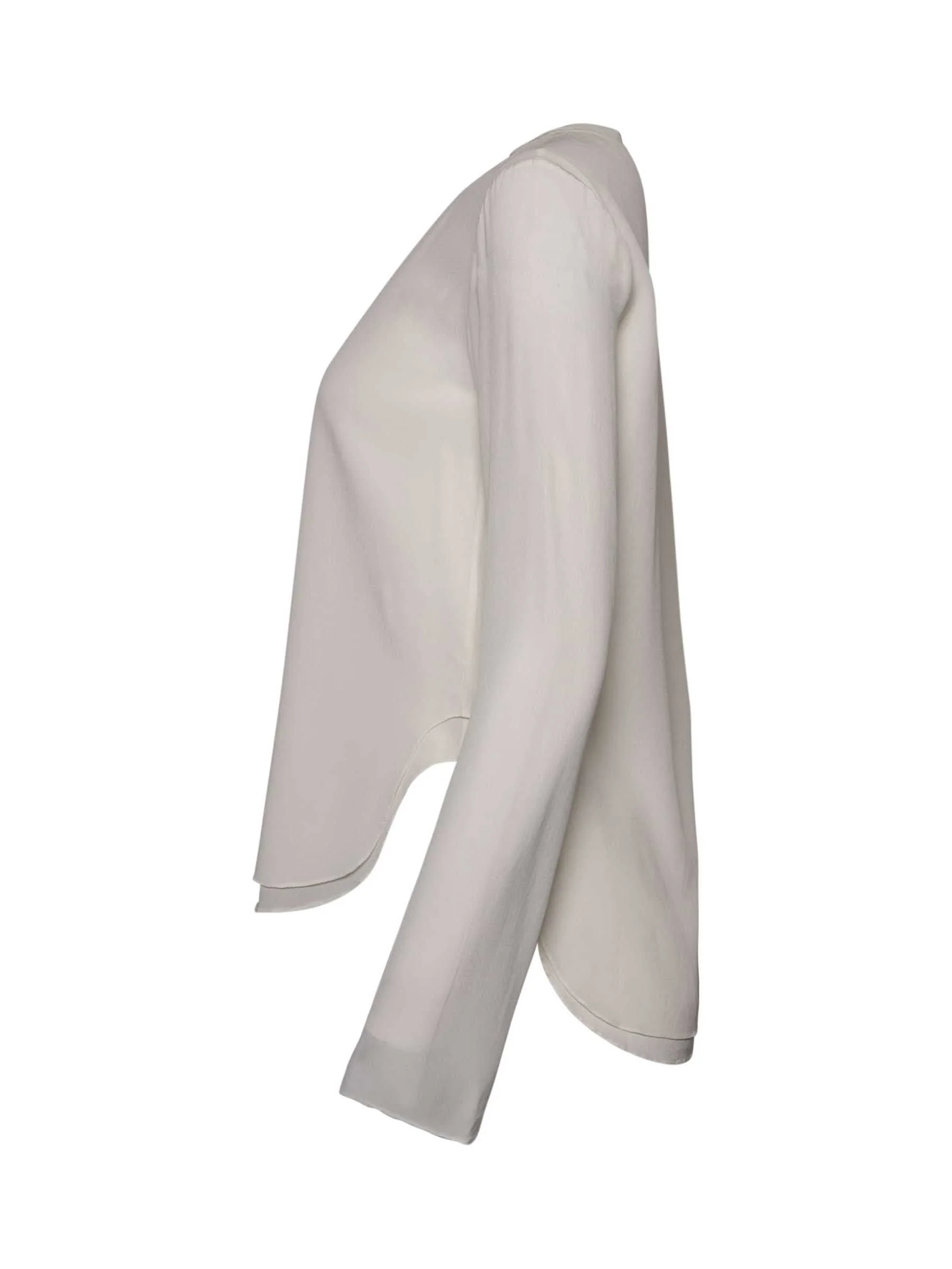 Long Sleeve Top in White - Image 3
