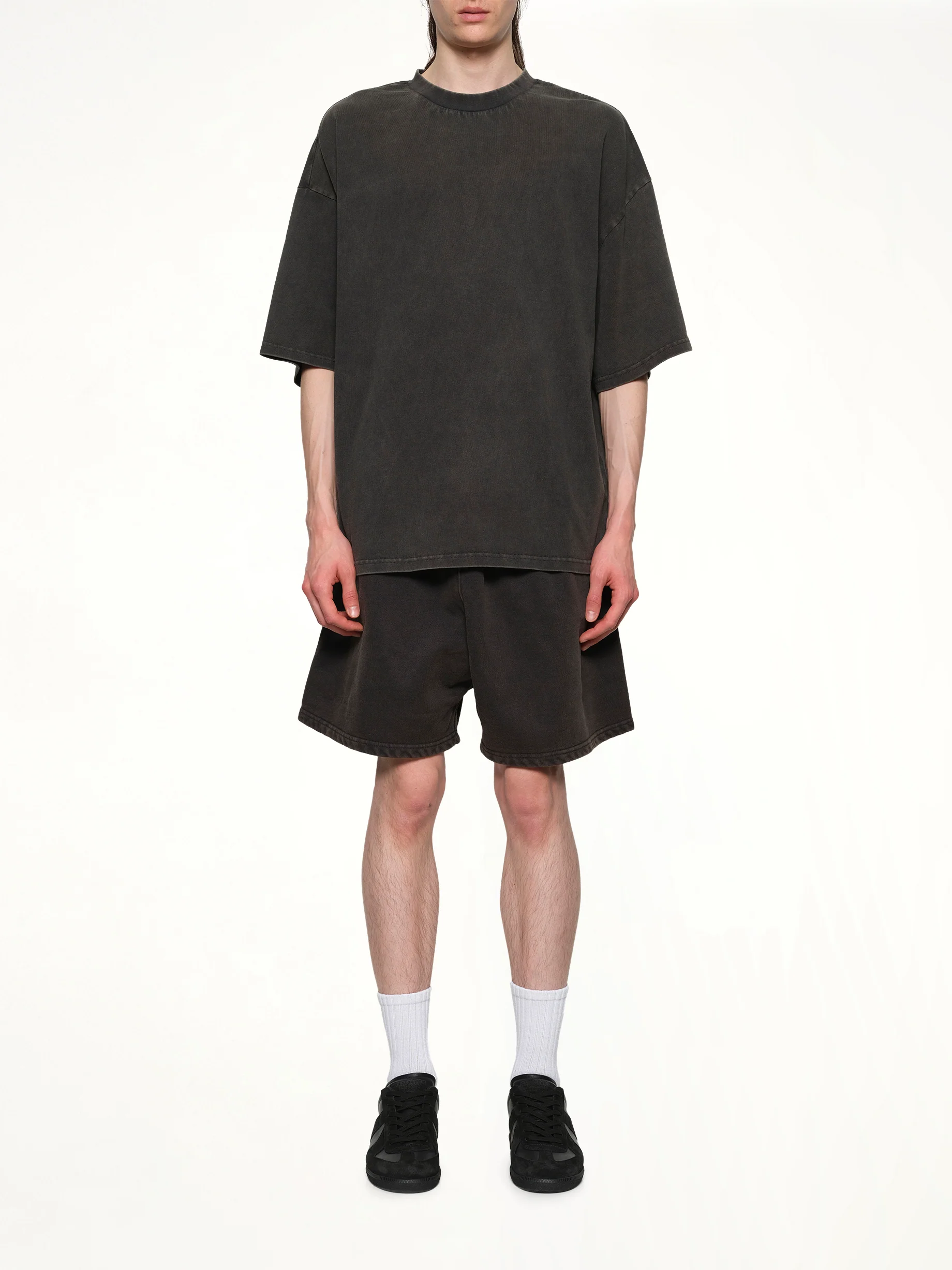 Heavy Boxy T-Shirt in Washed Black - Image 7