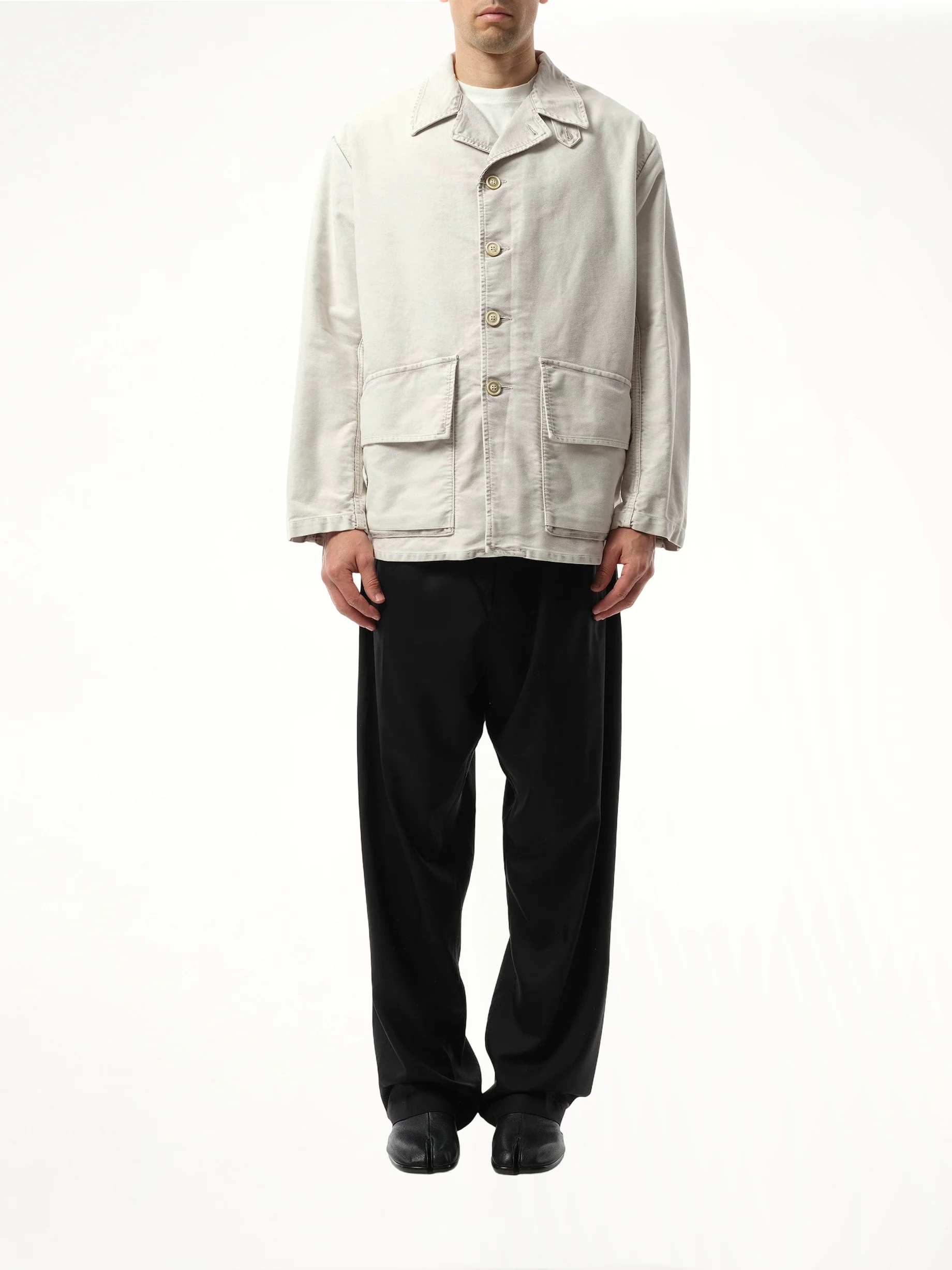 Heavy Cotton Sports Jacket in Grey - Image 4