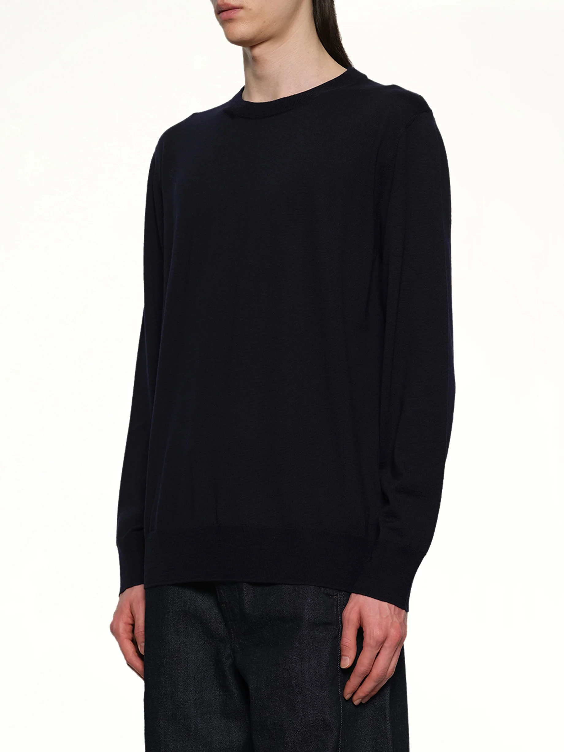 Heavy Weight Merino Wool in Midnight - Image 3