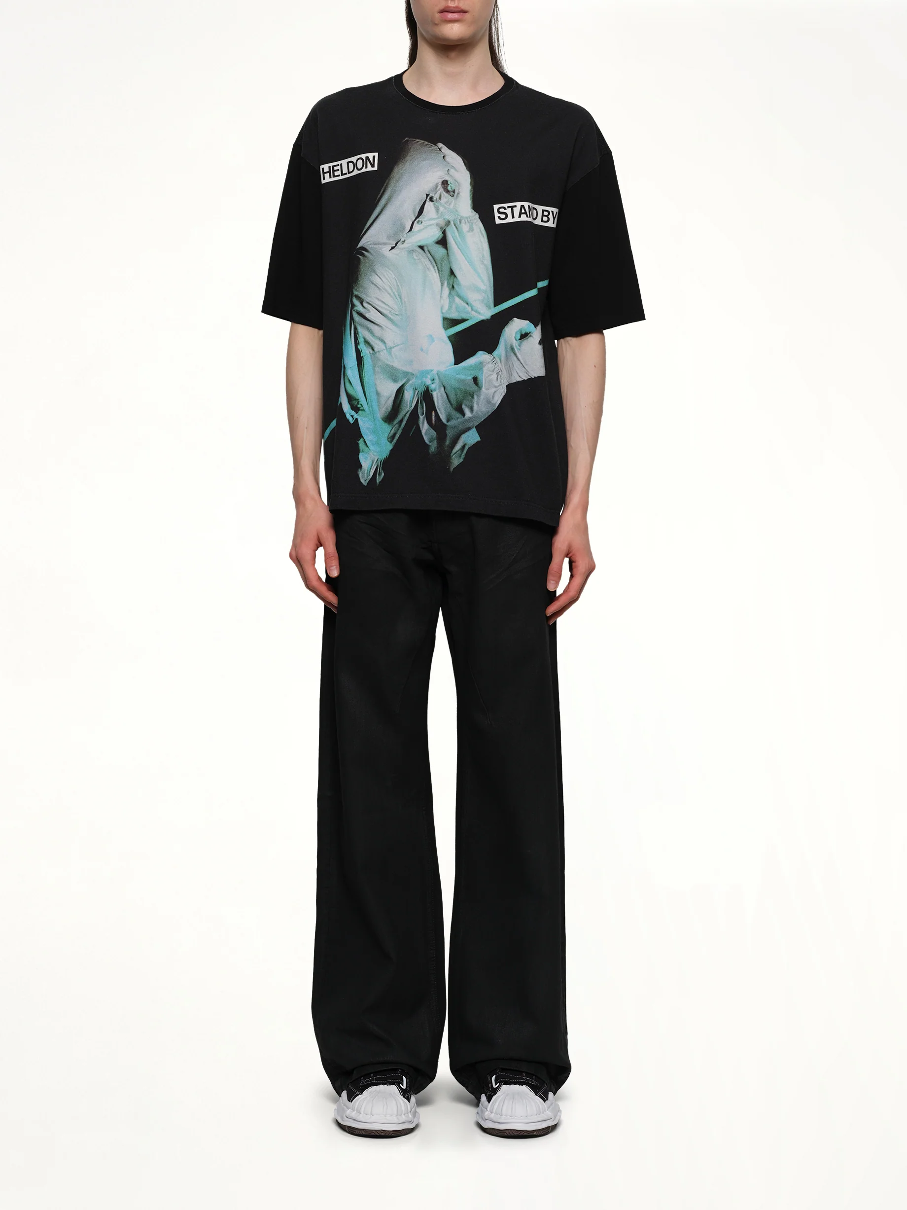 Heldon Stand By T-Shirt in Black - Image 7