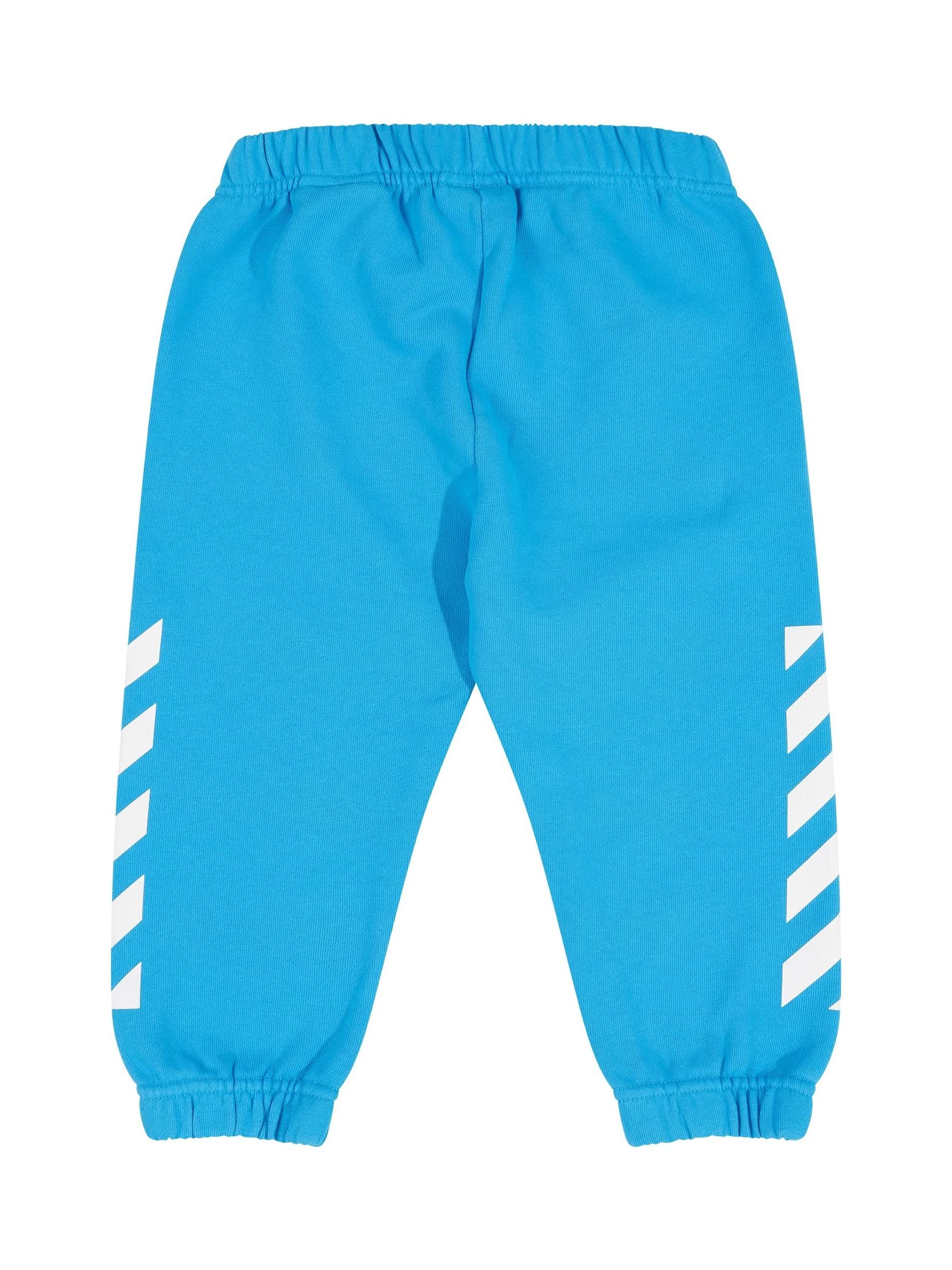 Helvetica Diagonal Sweatshirt Set in Blue/White - Image 4