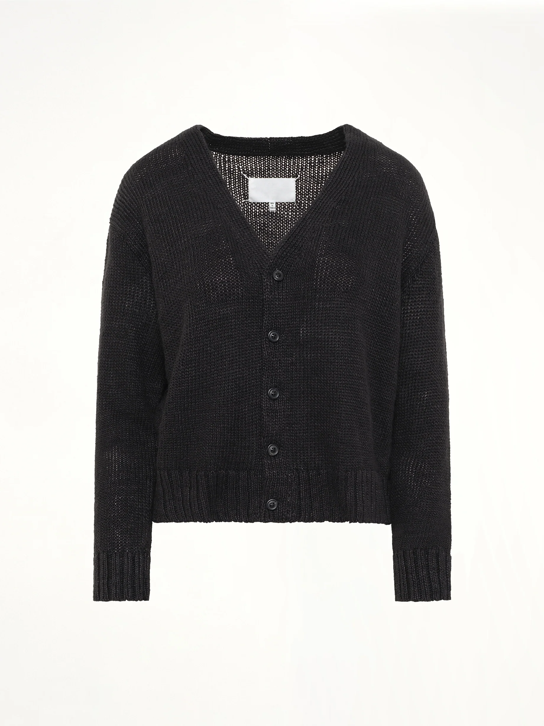 Hemp Cardigan in Black - Image 2