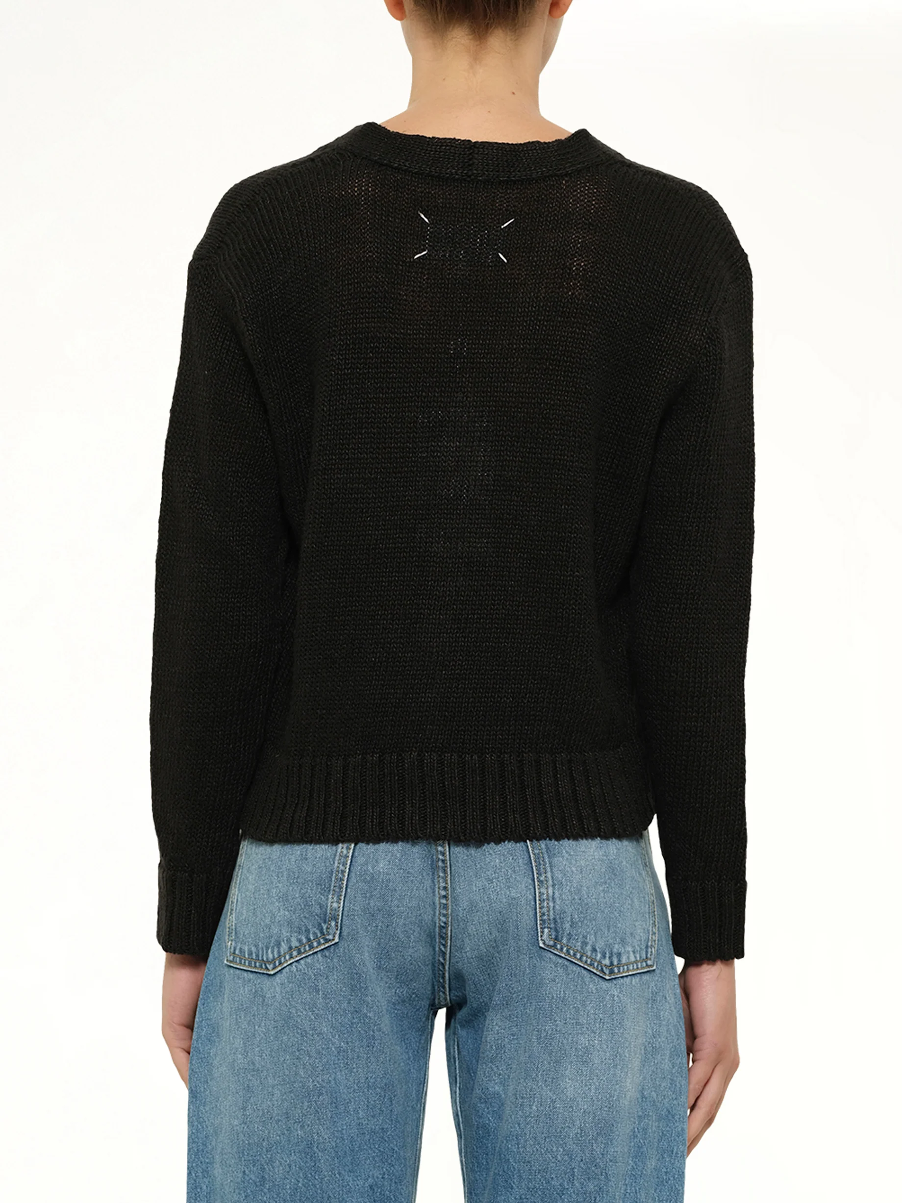Hemp Cardigan in Black - Image 5