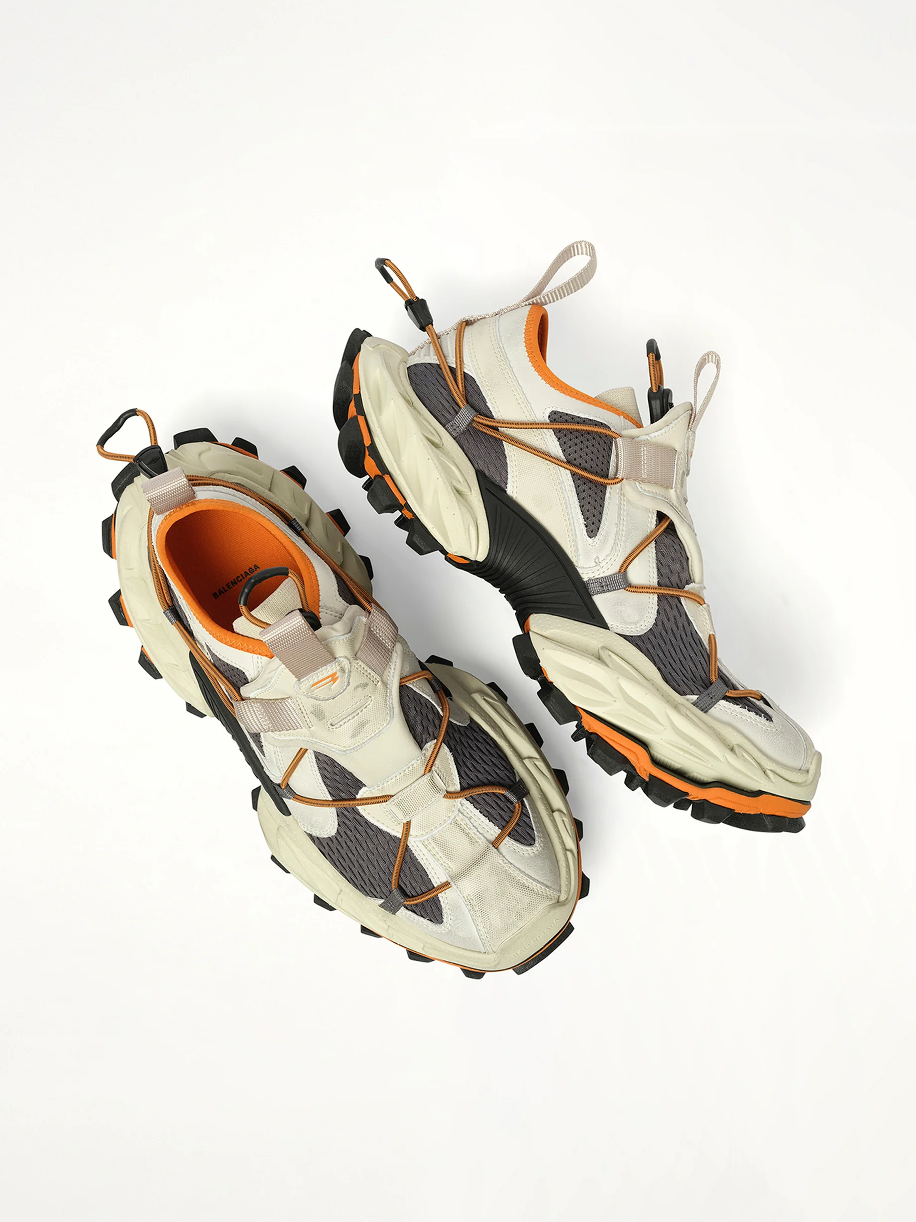 Hike Sneaker in Beige/Orange - Image 4