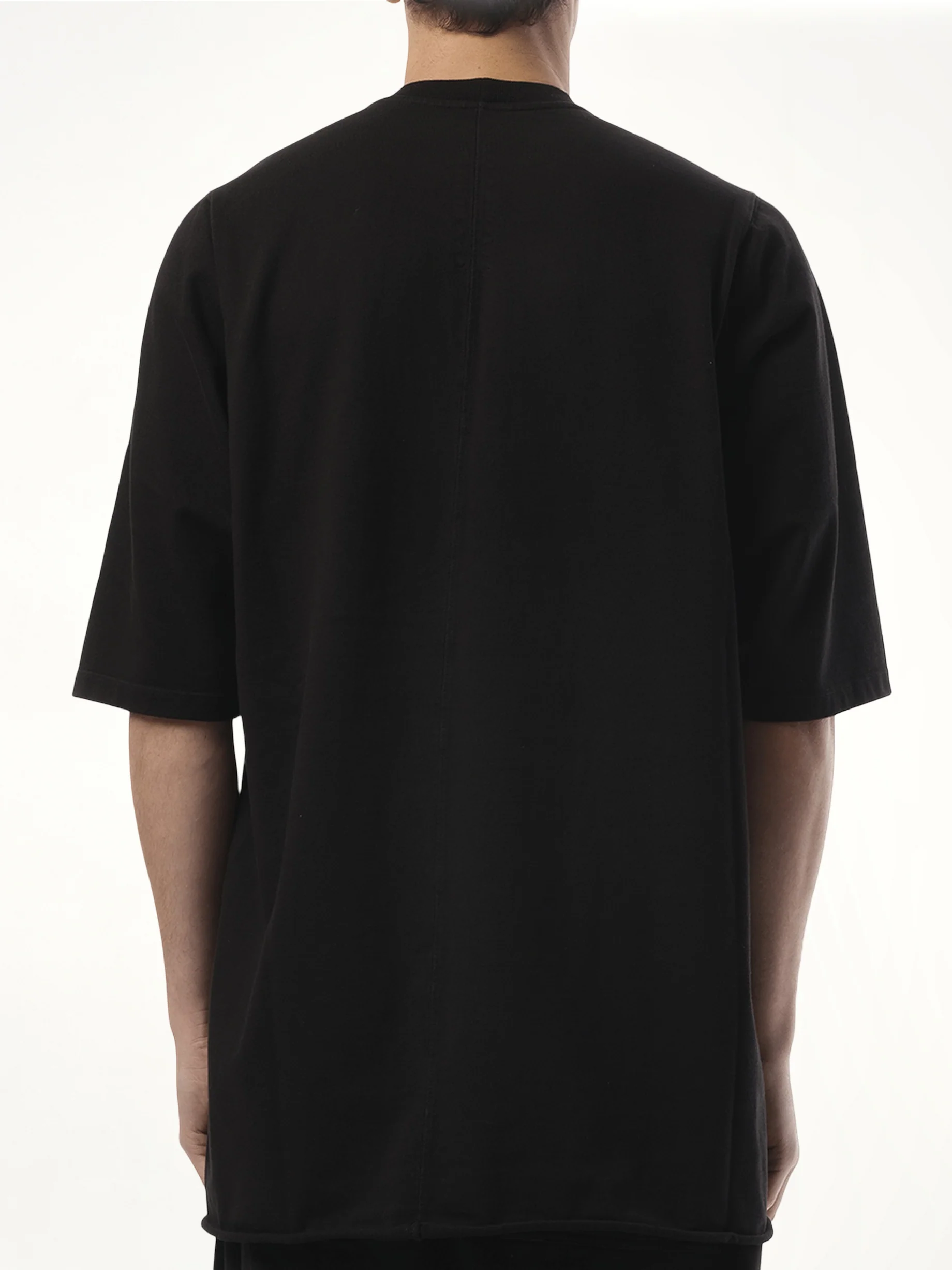 Hollywood Curved Jumbo SS T-Shirt in Black/Pearl - Image 6