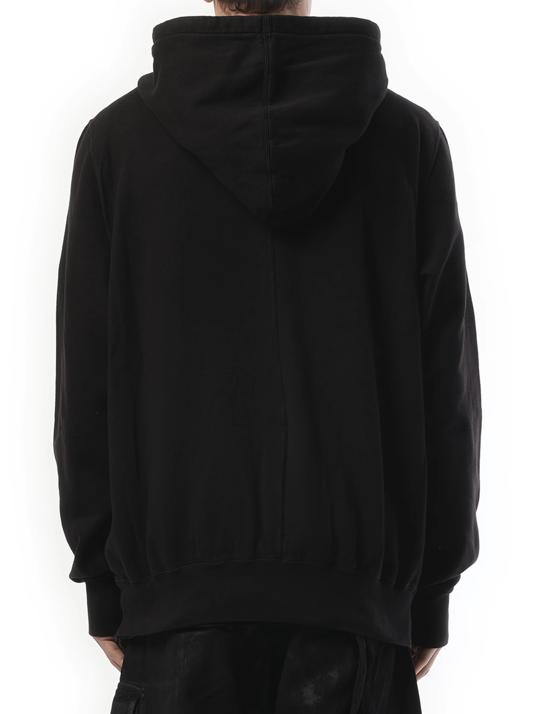 Hollywood Curved Print Oversized Hoodie in Black/Milk - Image 6
