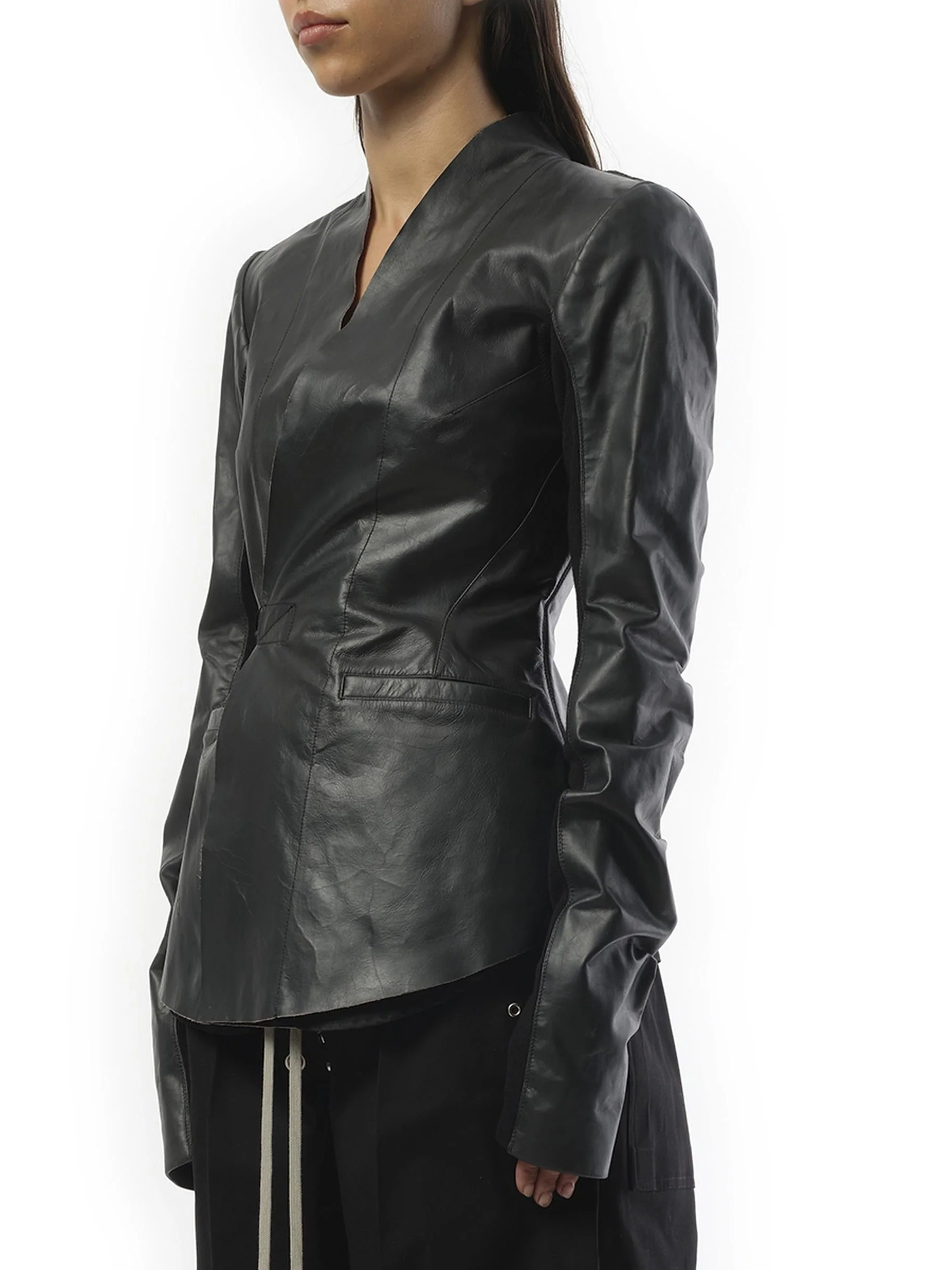 Hollywood Leather Jacket in Black - Image 5