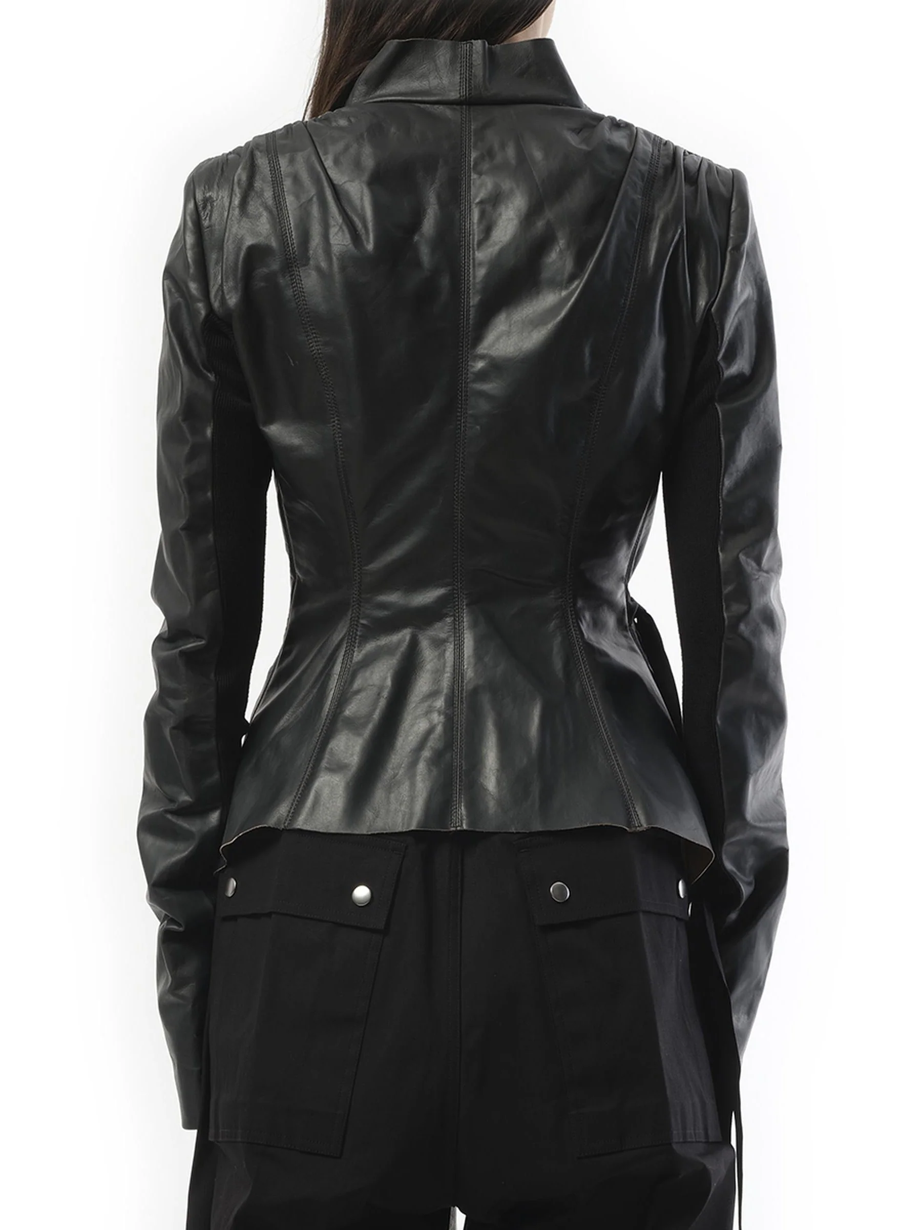 Hollywood Leather Jacket in Black - Image 6