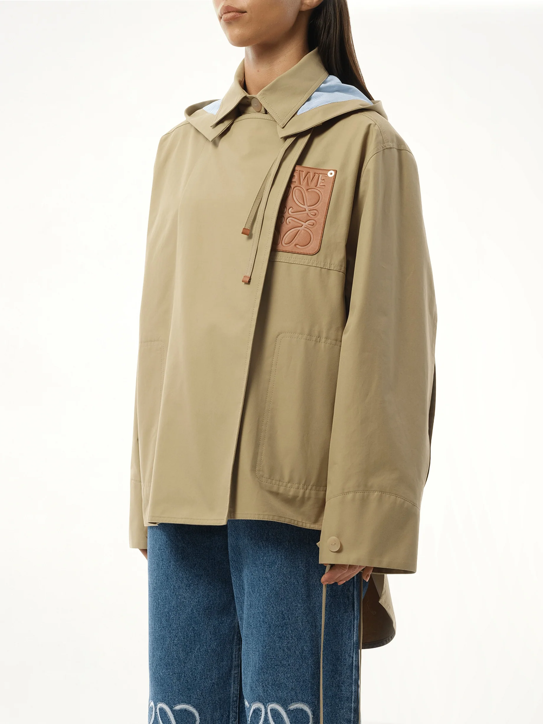 Hooded Anagram Parka in Sweet Caramel - Image 5