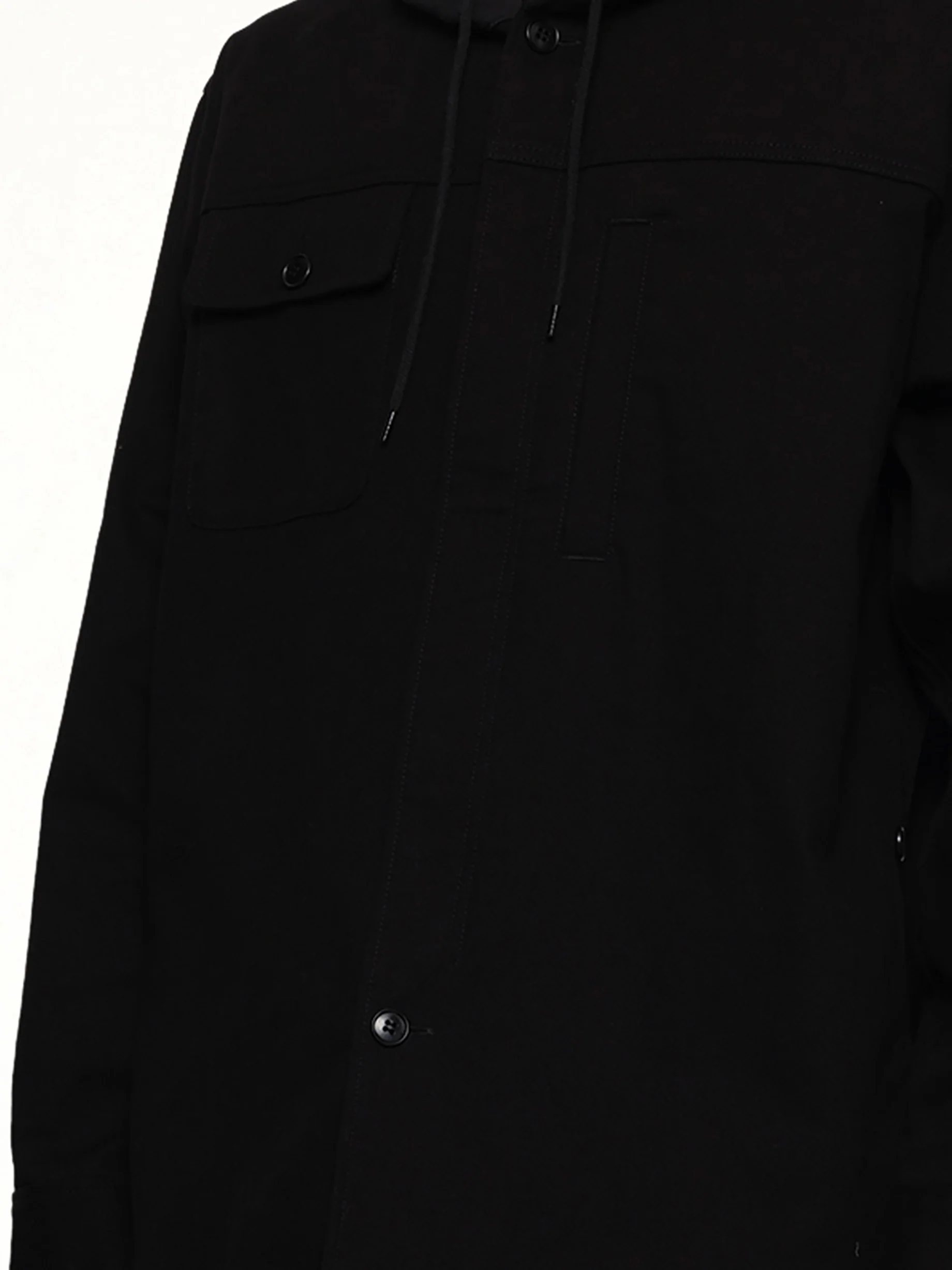 Hooded Blouse in Black - Image 6