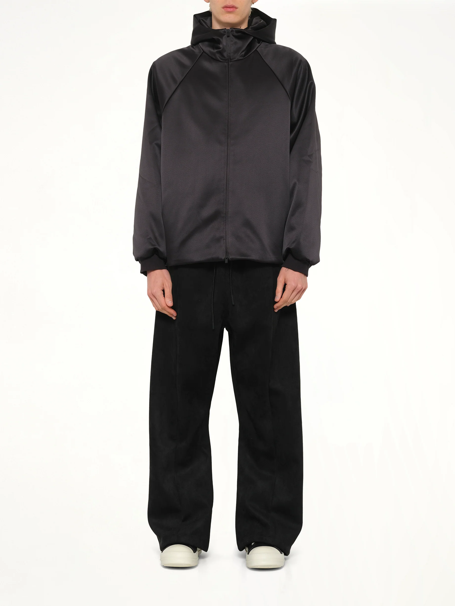 Hooded Bomber Jacket in Vintage Black - Image 7